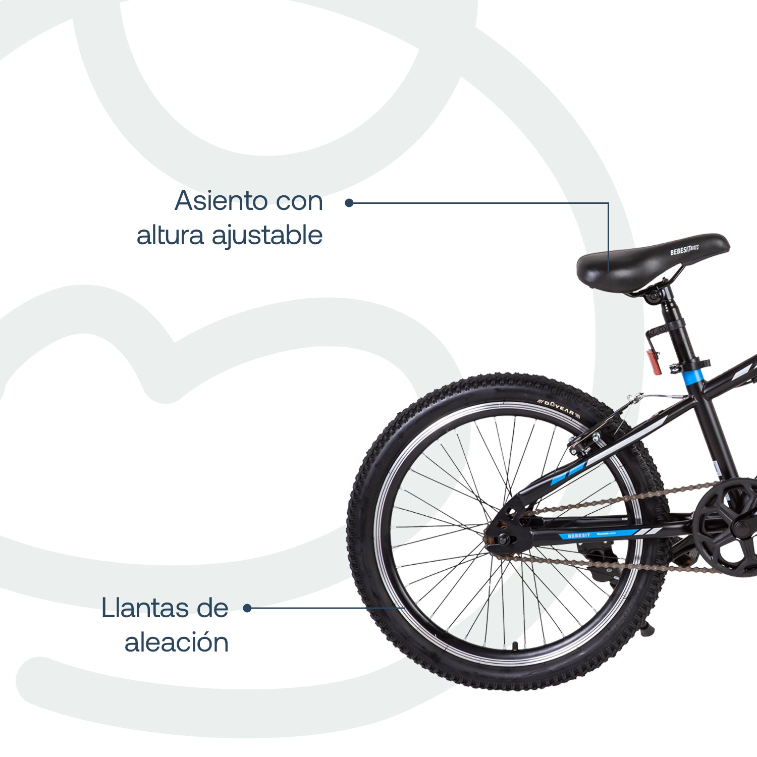 Bicicleta Infantil  Kyson Aro 20 Azul