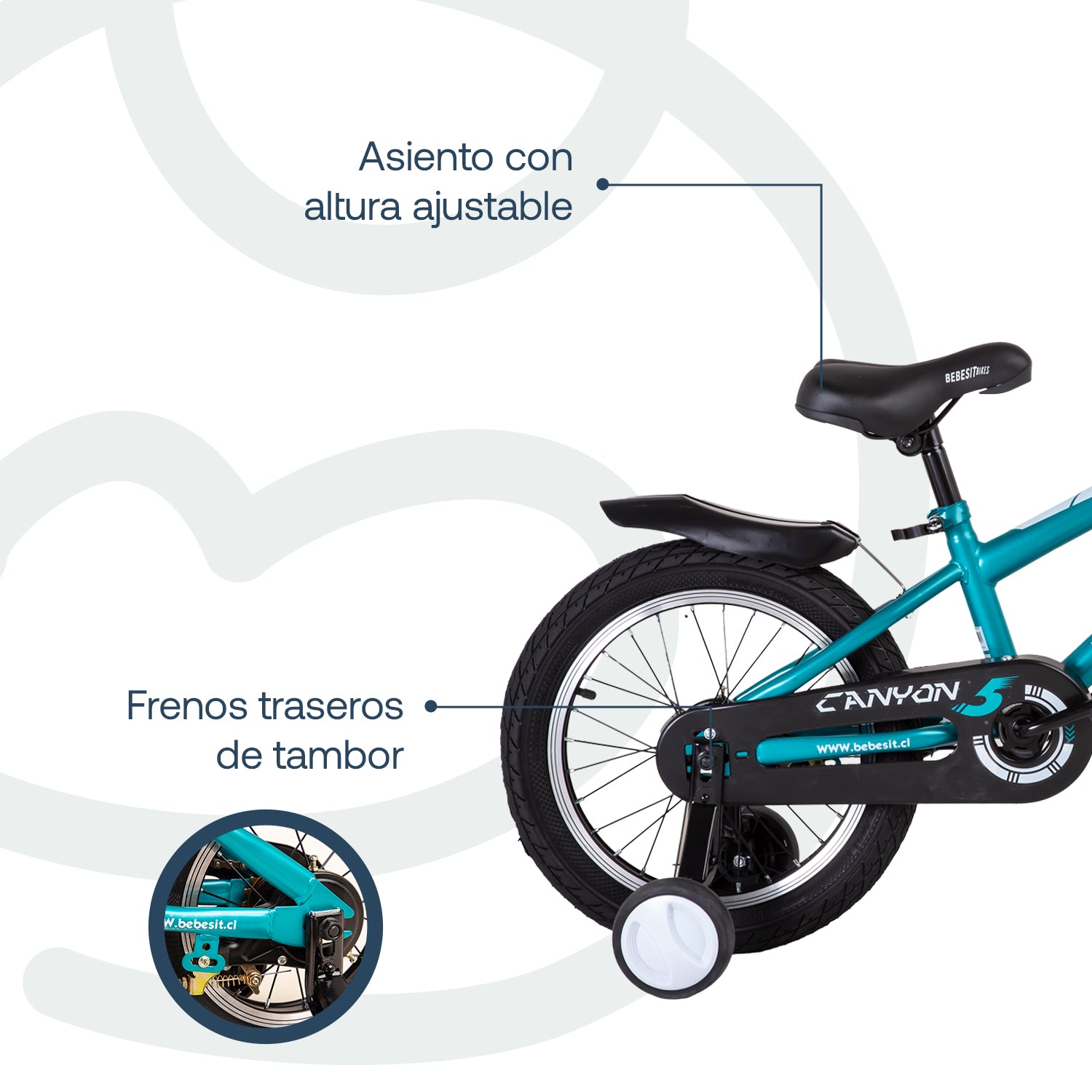 Bicicleta Infantil Canyon  Aro 16 Verde