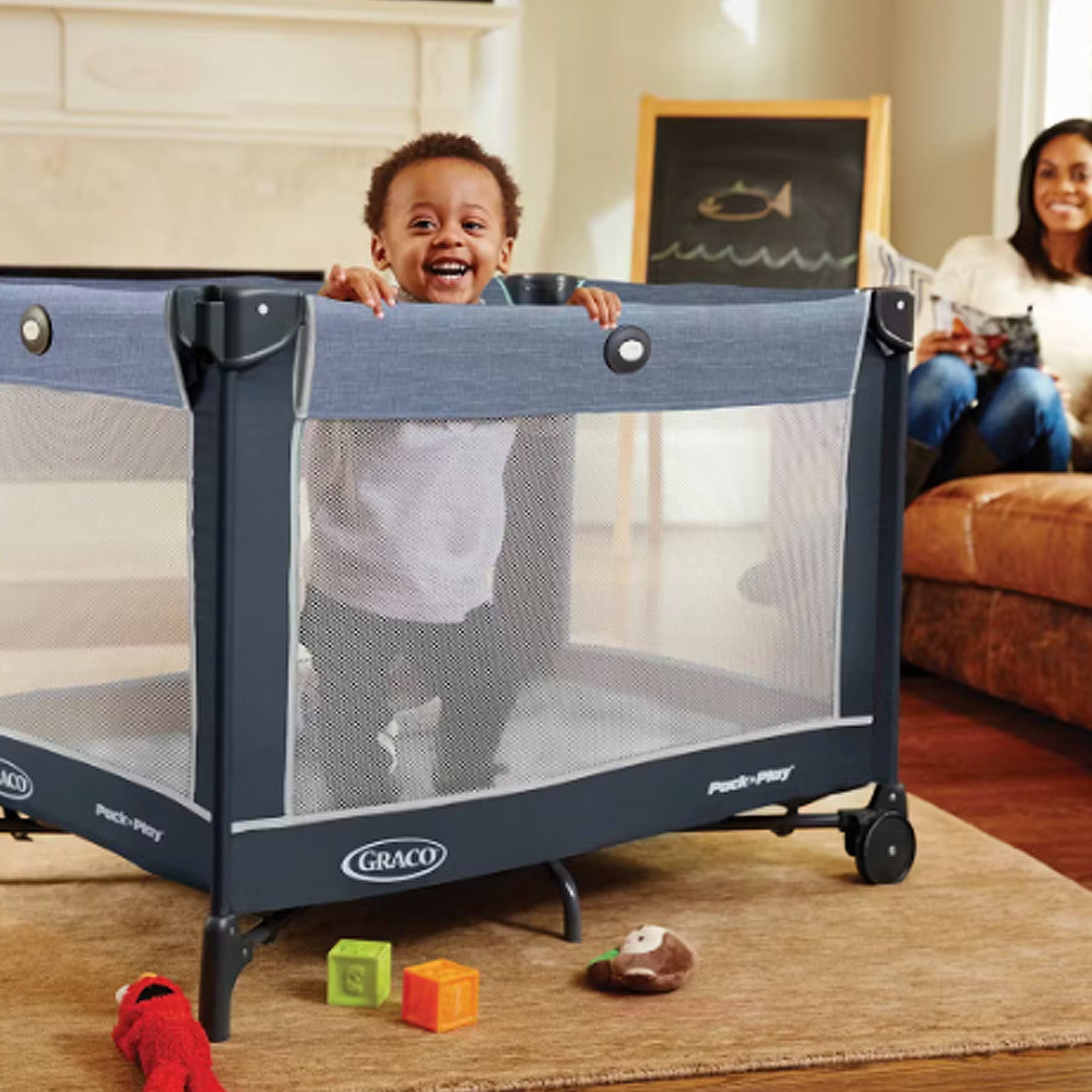 Cuna Corral Pack and Play Simple Solutions Playard Negro