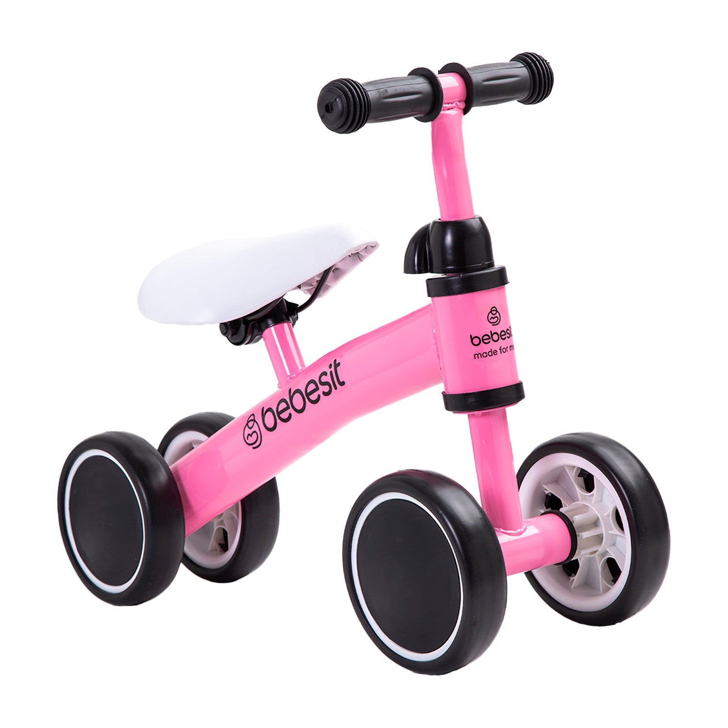 Bicicleta Triciclo Aprendizaje 4 Ruedas XT02 Rosa Bebesit