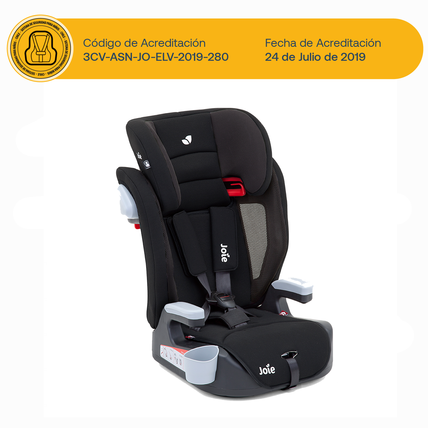 Silla de Auto Butaca Elevate - Two Tone Black