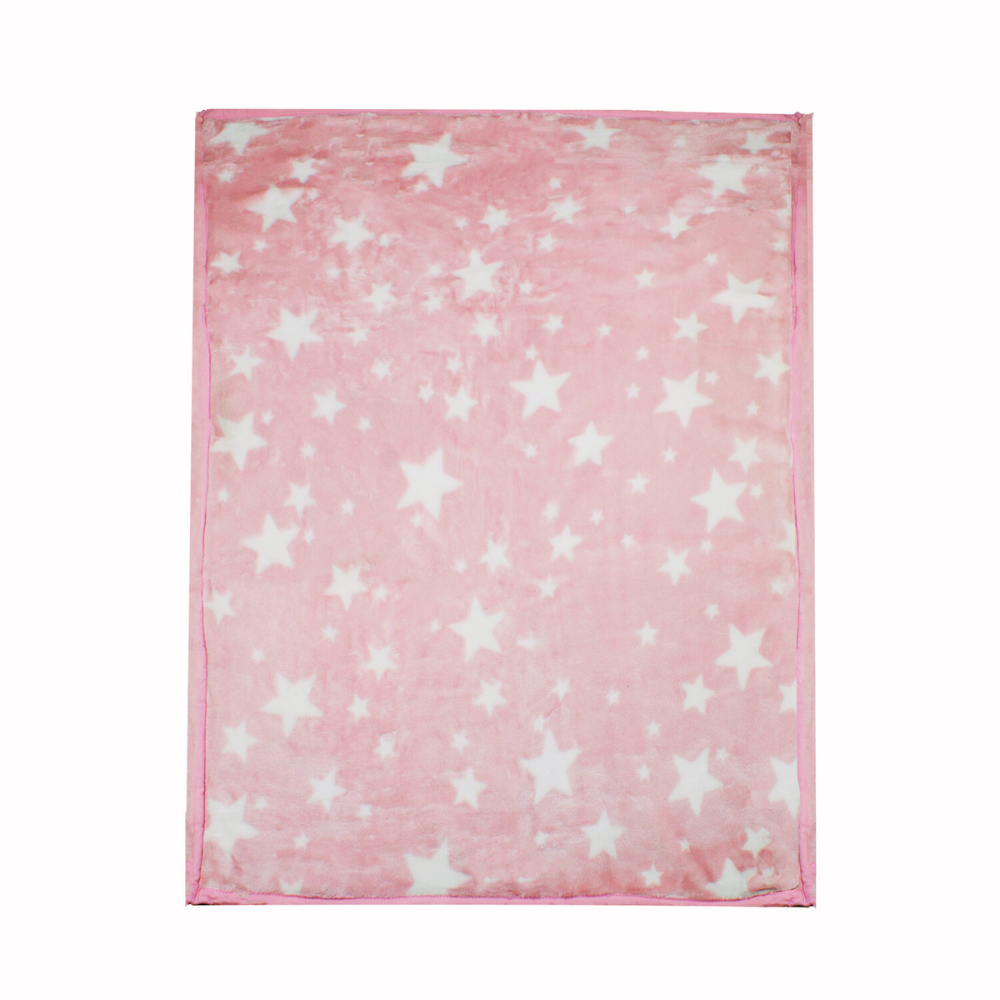 Frazada Ultra Soft Estrella 80x110cm Rosado Bebesit