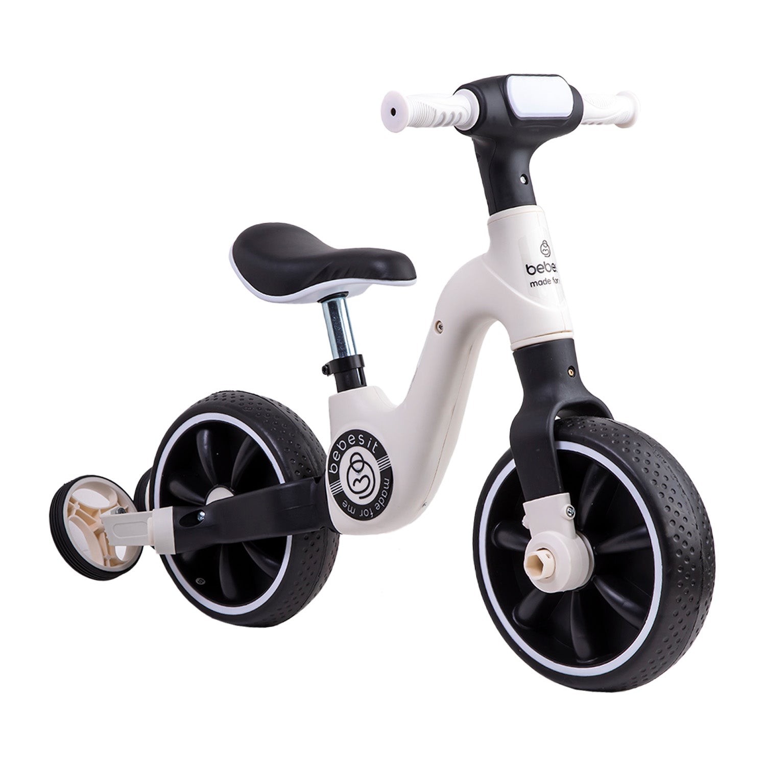 Triciclo Bicicleta Aprendizaje Pedales 2 en 1 XT05 Blanco