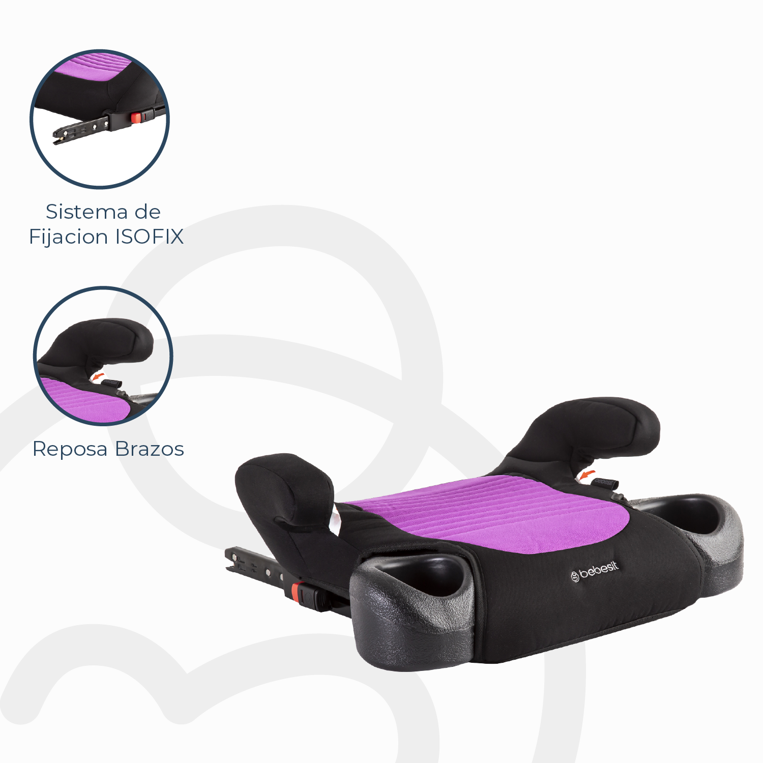 Alzador Isofix Purpura Bebesit