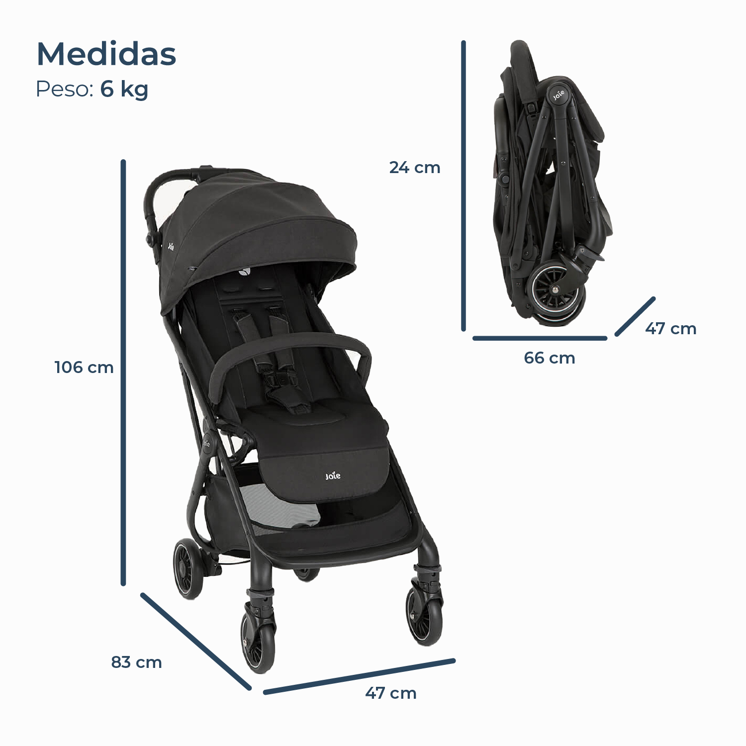 Coche Paseo Compacto 3 en 1 Tourist Shale Joie