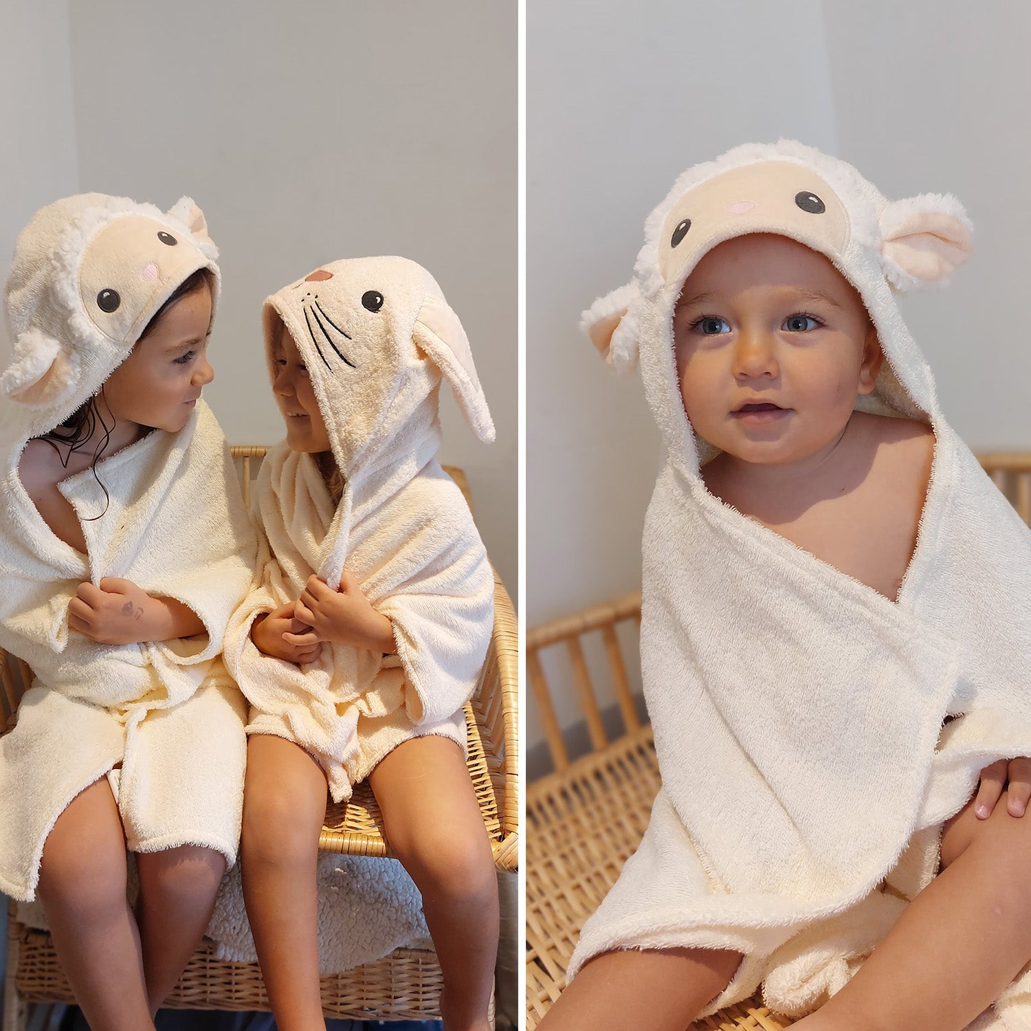 Toalla Capucha Oveja Bebesit