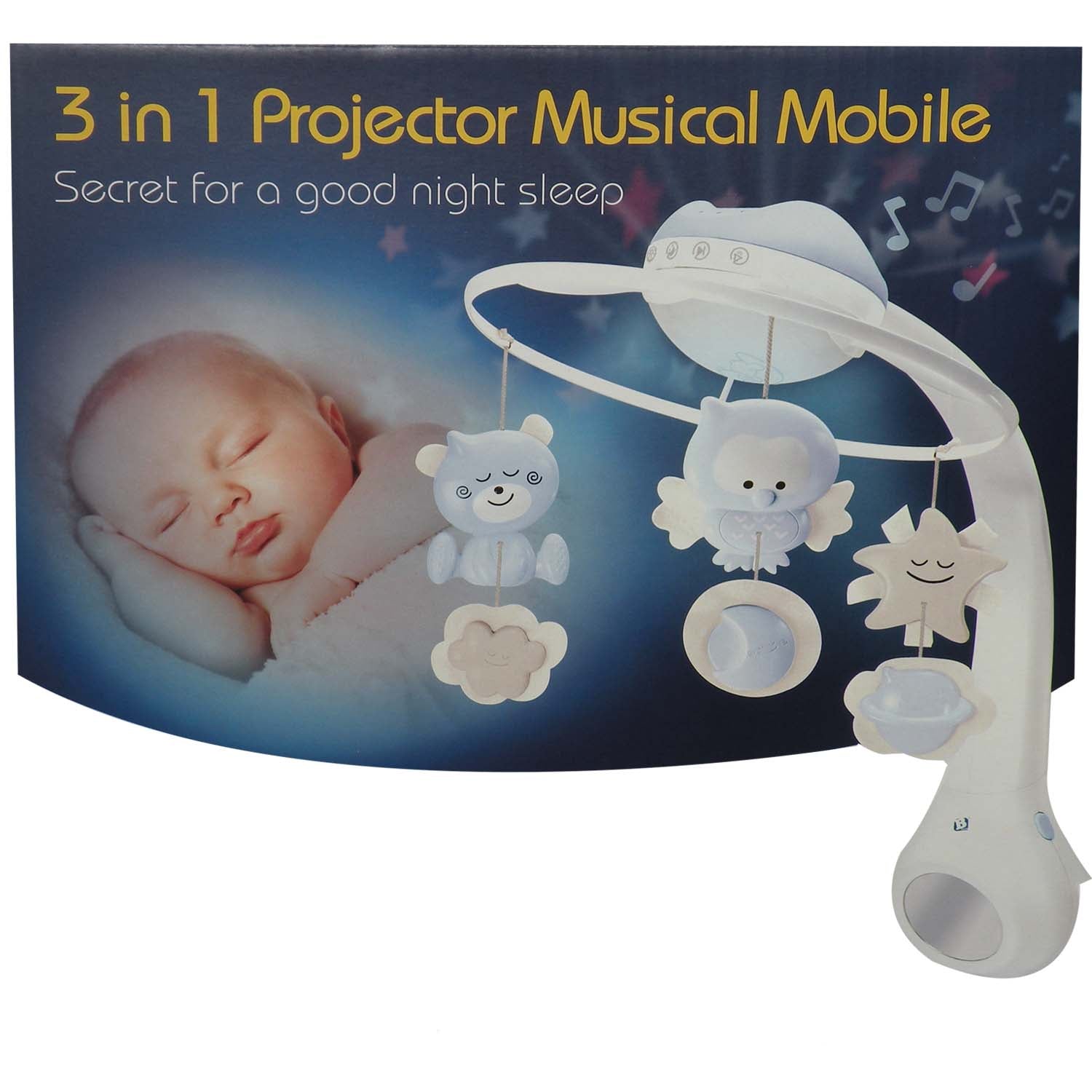 Proyector Musical 3en1 Azul Infantino