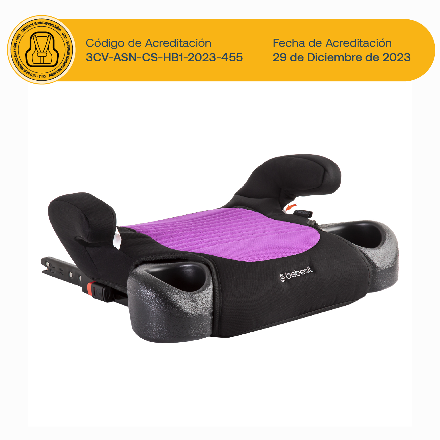 Alzador Isofix Purpura Bebesit