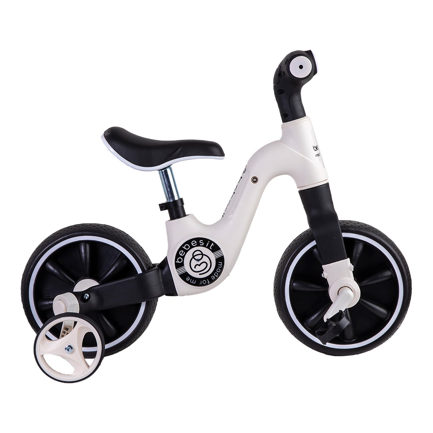 Triciclo Bicicleta Aprendizaje Pedales 2 en 1 XT05 Blanco