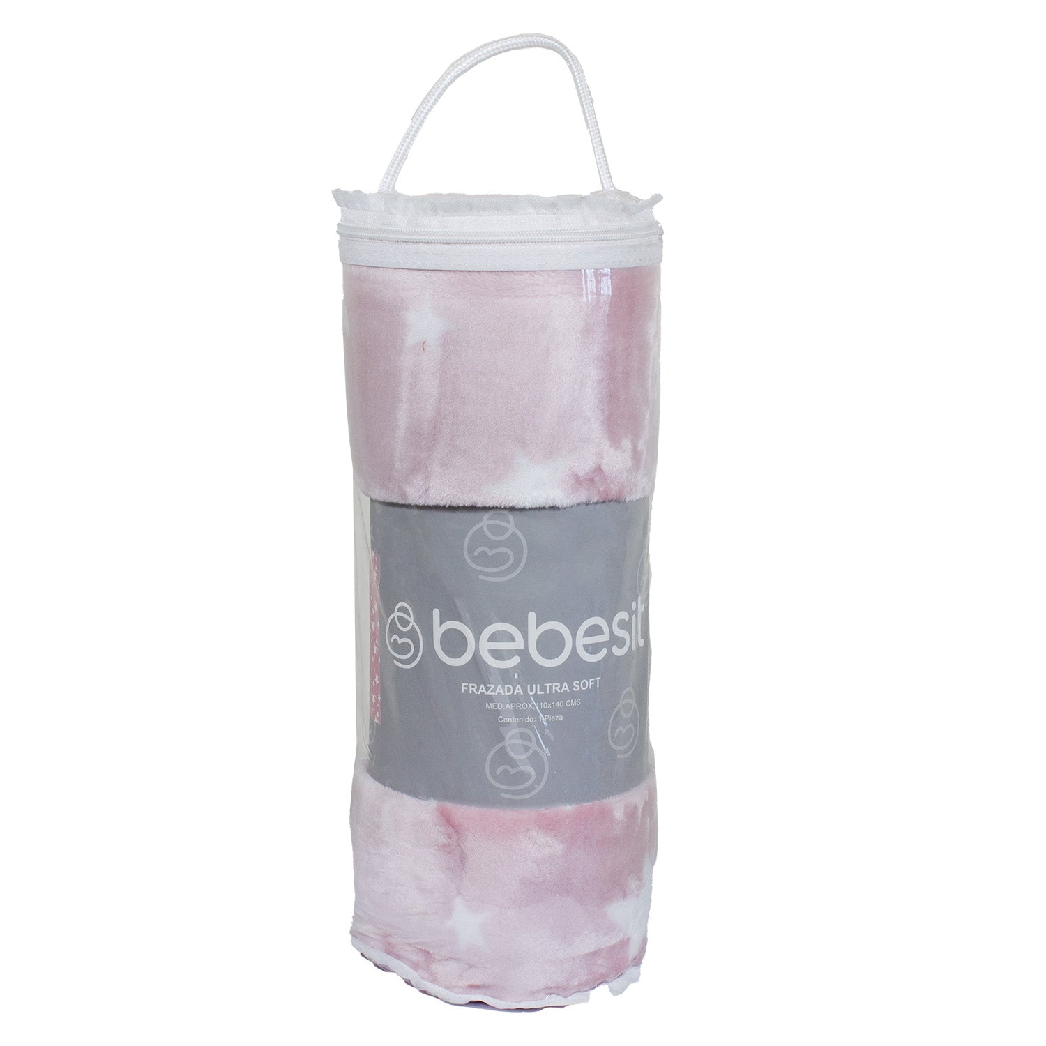 Frazada Ultra Soft Estrella 110x140cm Rosado Bebesit