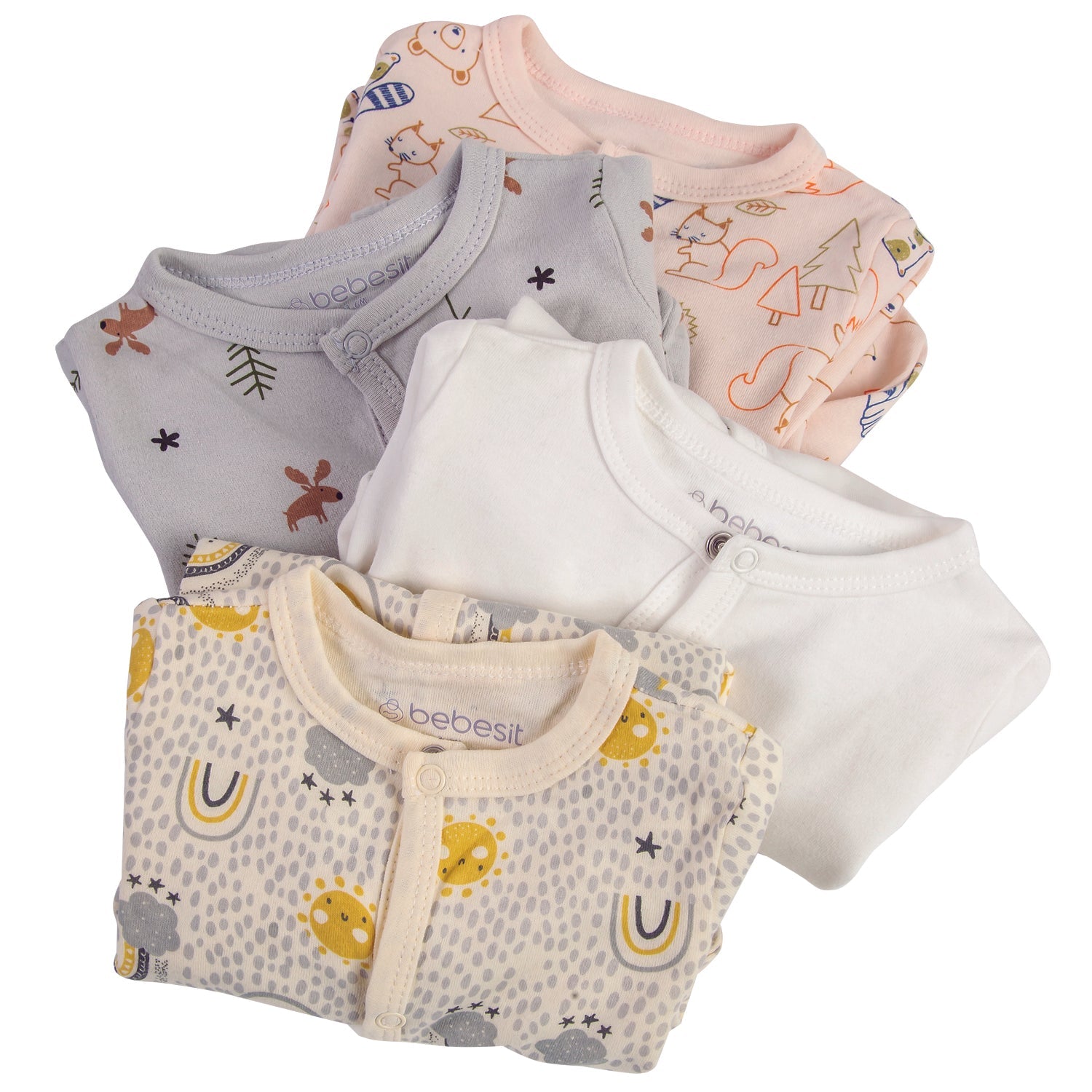 Pack de 4 Pijamas unisex 18-24M