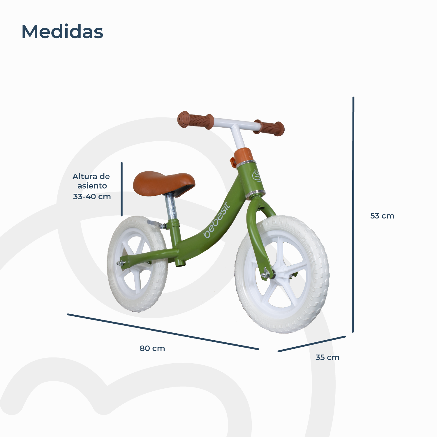 Bicicleta De Aprendizaje Ride Verde Bebesit