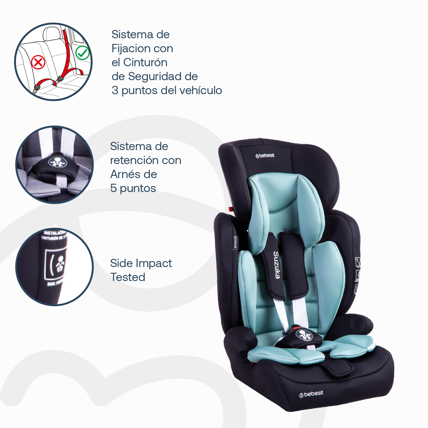 Silla de Auto Butaca Suzuka Verde