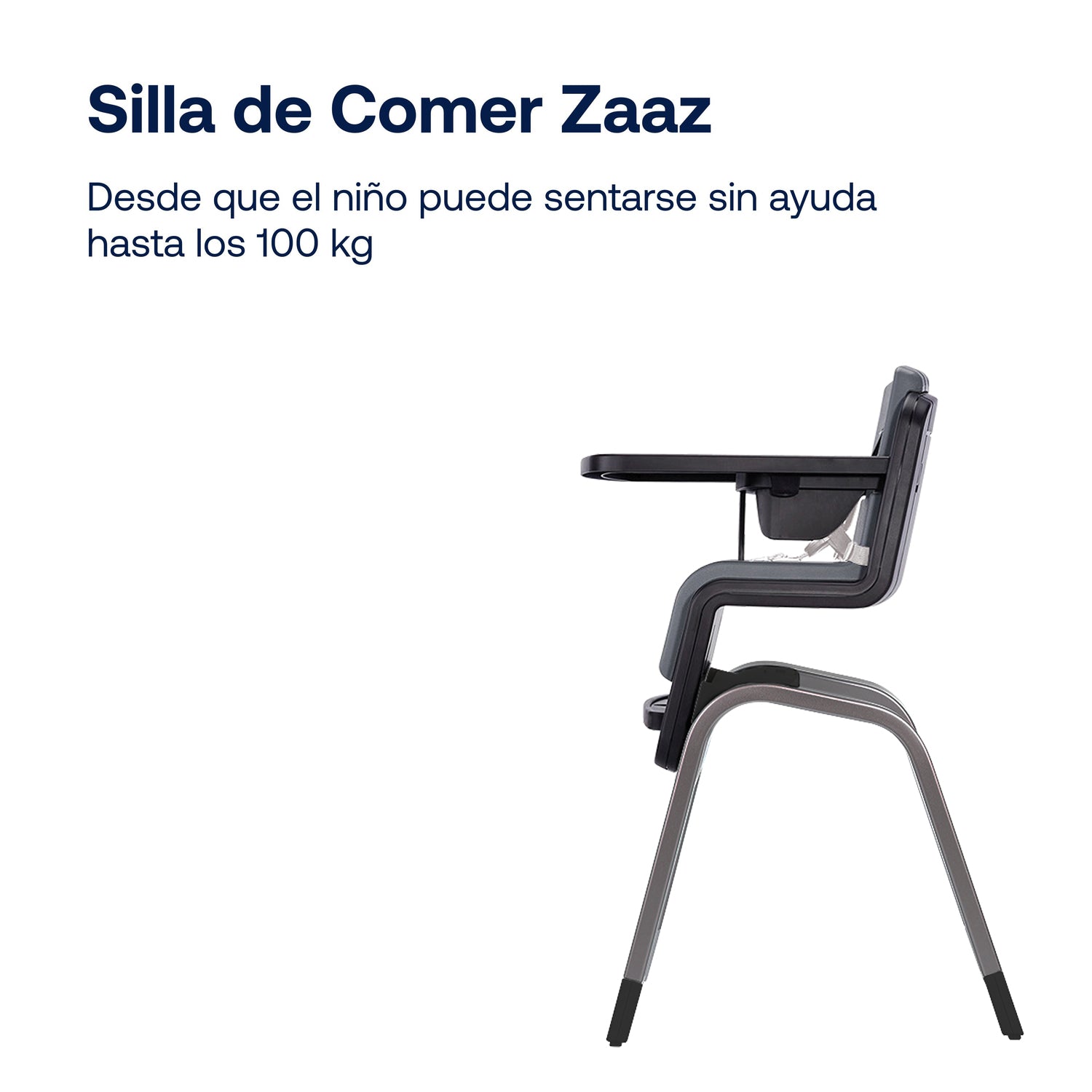 Silla de Comer Zaaz Pewter