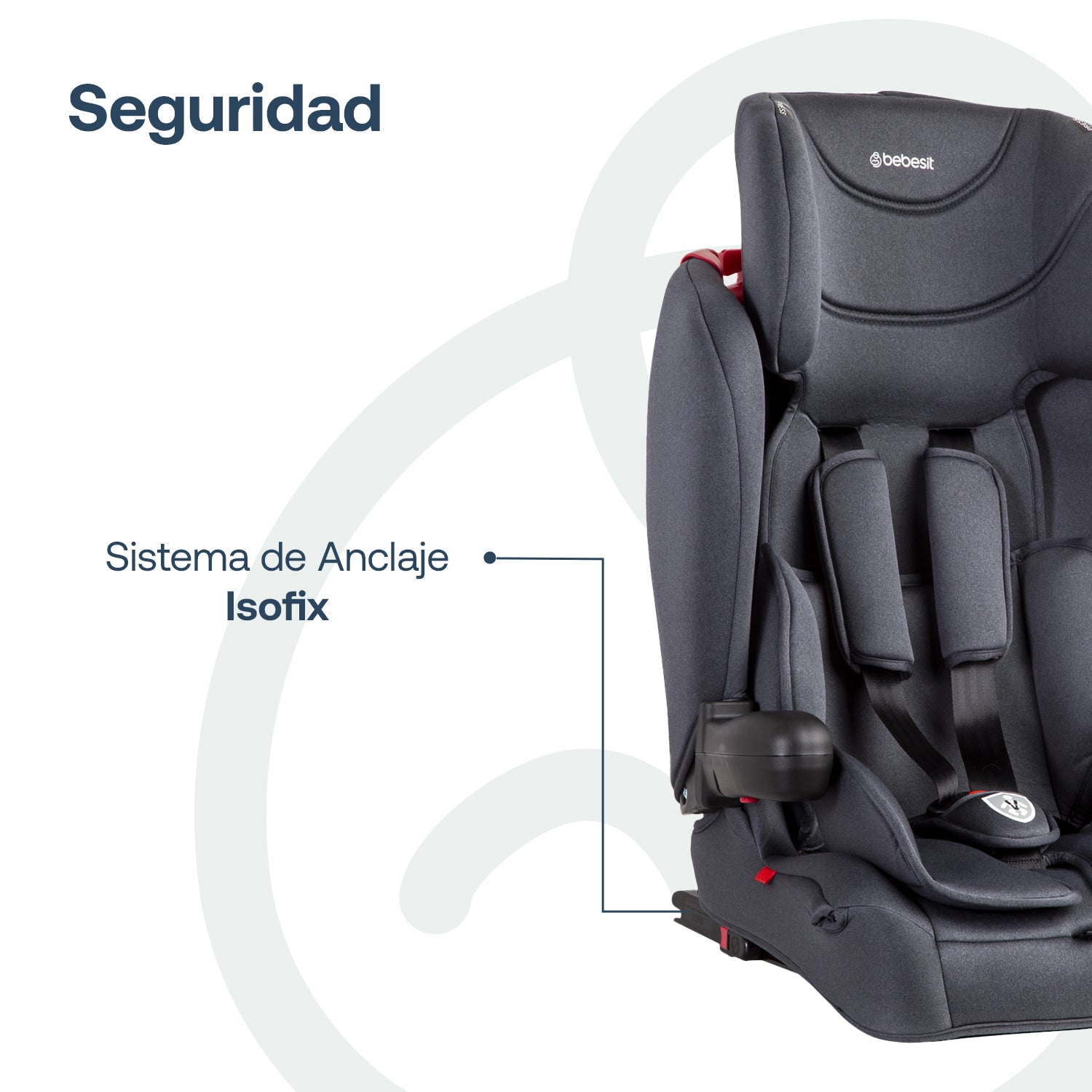 Silla de Auto Butaca SmartFix Isofix Negro