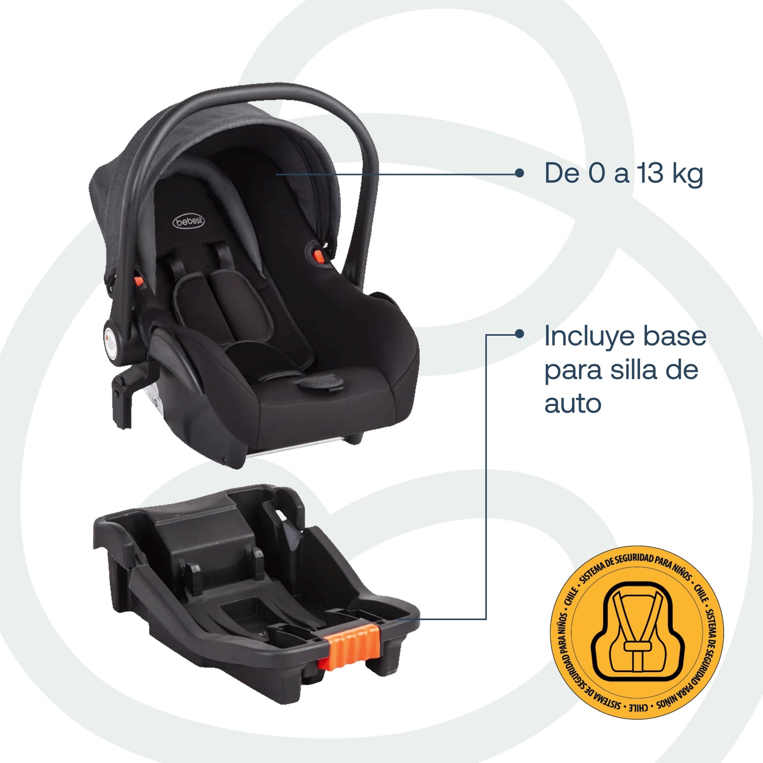 Coche Cuna travel system Mars LX Gris