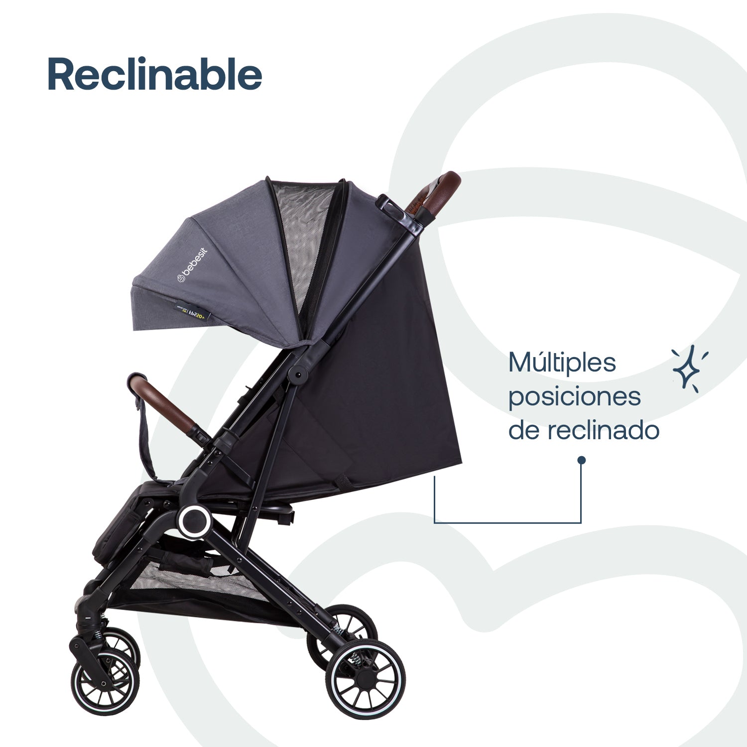 Coche Maleta Compacto Travel System Soho Gris Bebesit