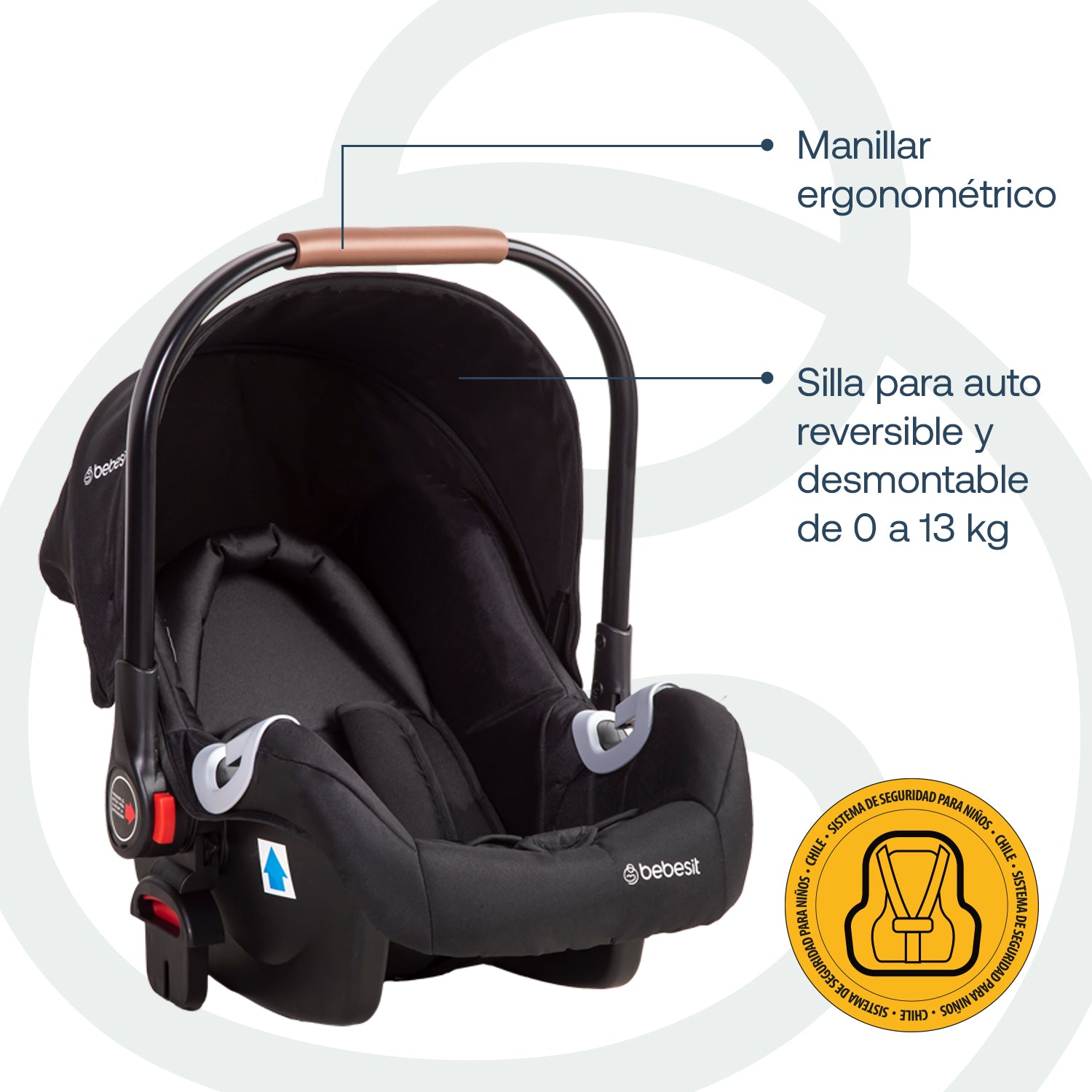 Coche Cuna travel system Alfa Nuevo Negro