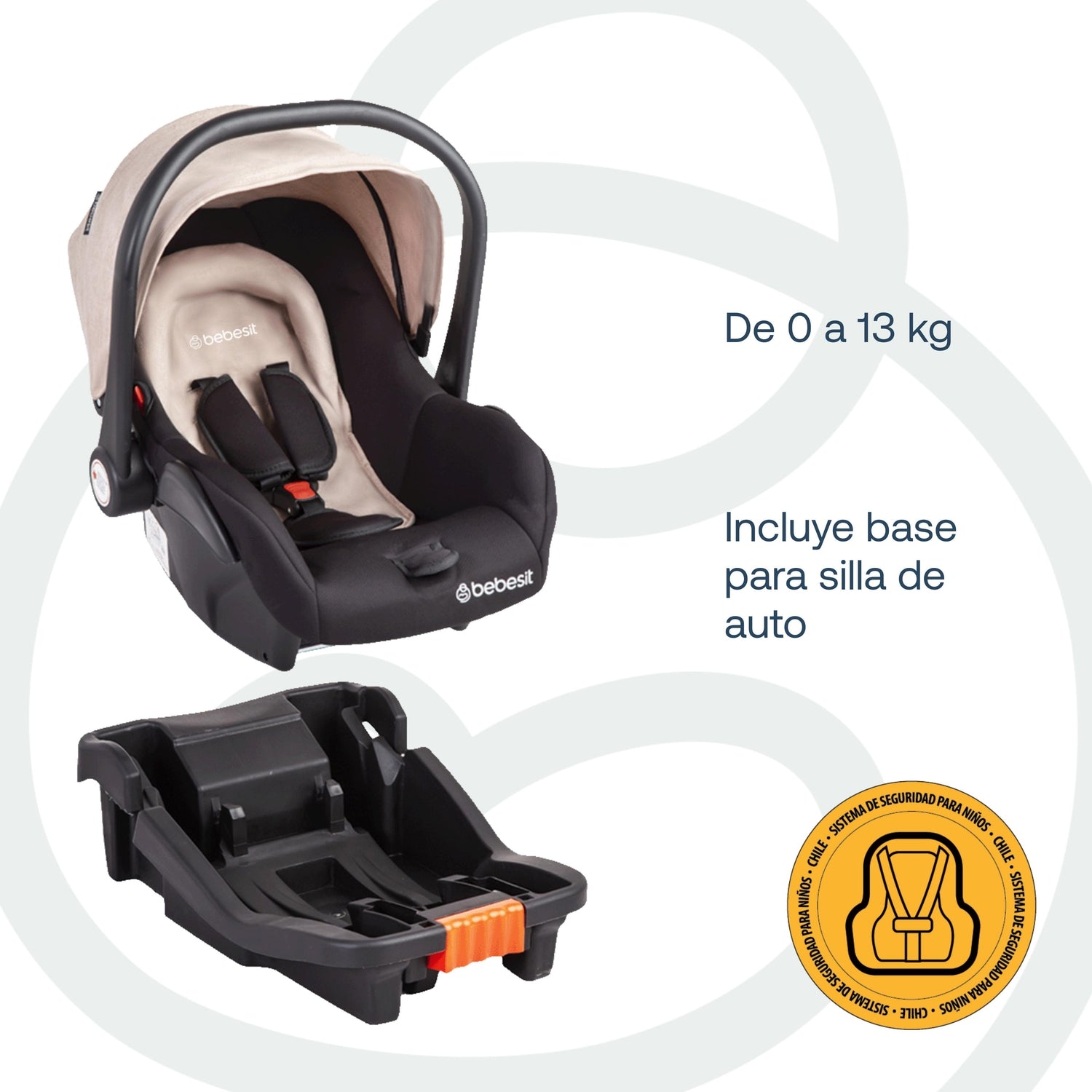 Coche Cuna travel system Taurus Beige