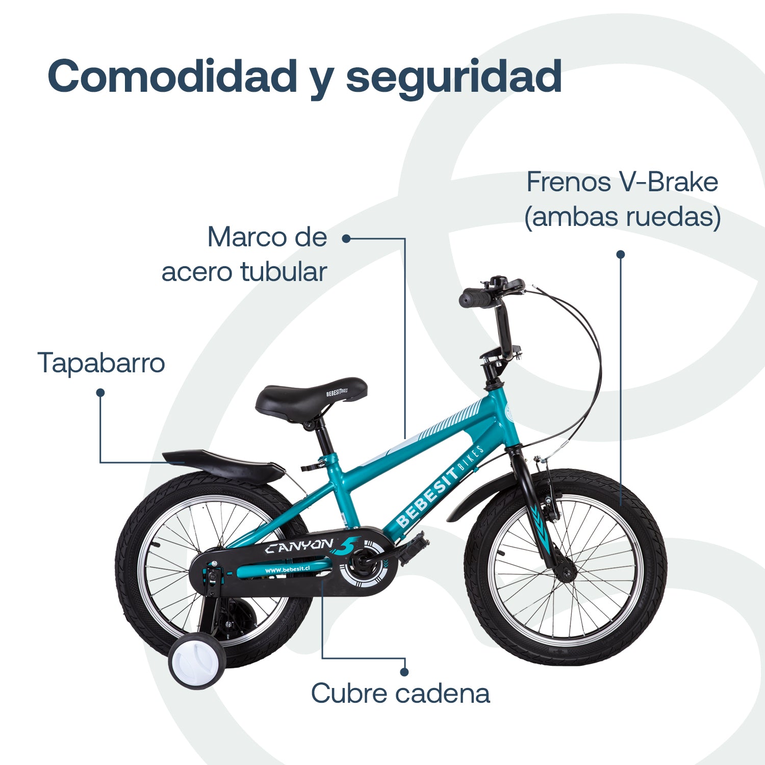 Bicicleta Infantil Canyon  Aro 16 Verde