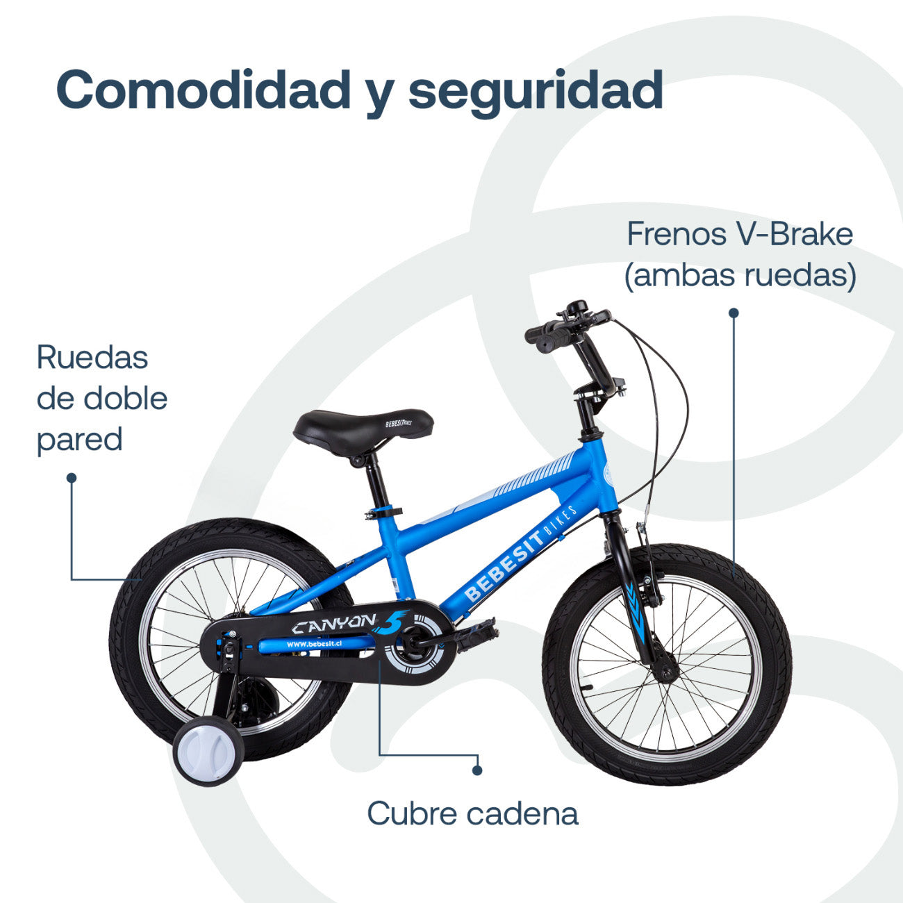 Bicicleta Infantil Canyon Aro 12 Azul