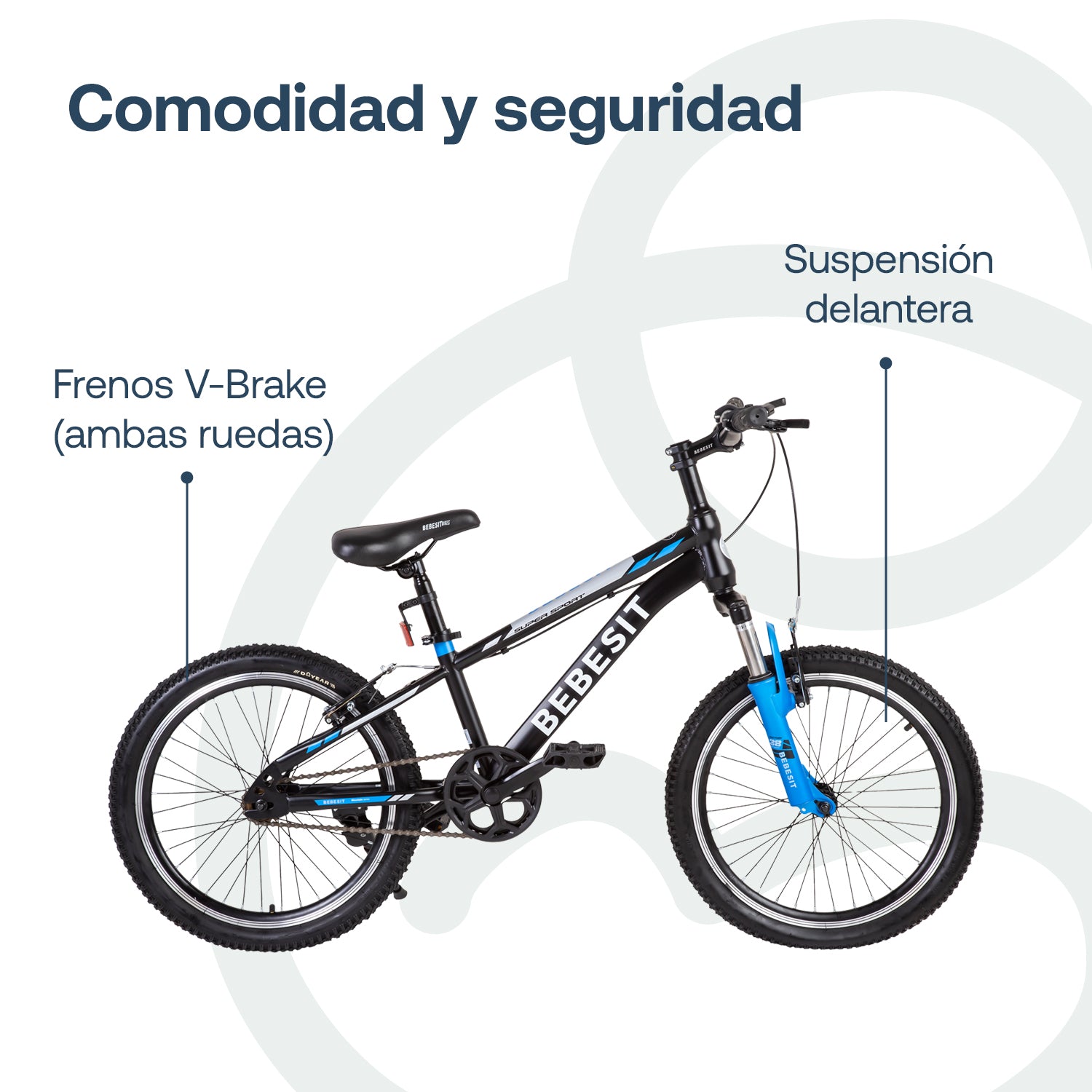 Bicicleta Infantil  Kyson Aro 20 Azul