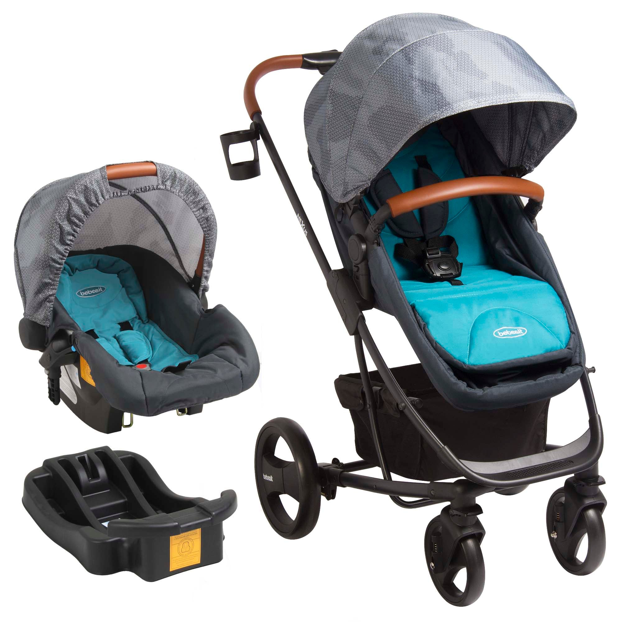 Coche Cuna travel system Nexus Turquesa