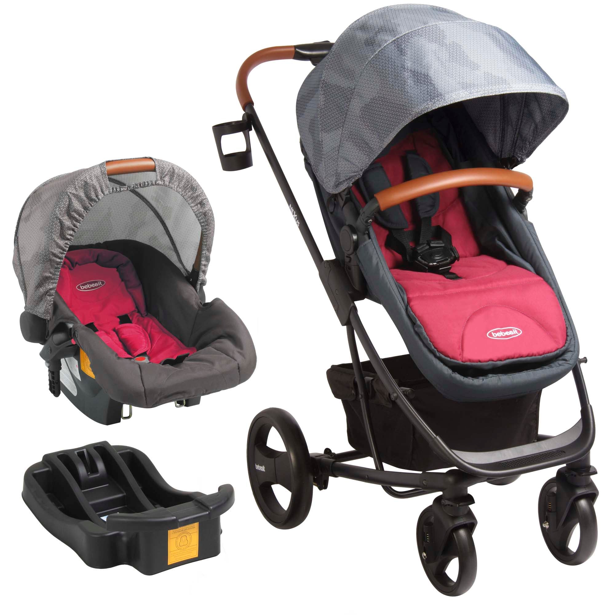 Coche Cuna travel system Nexus 5053 Rosa