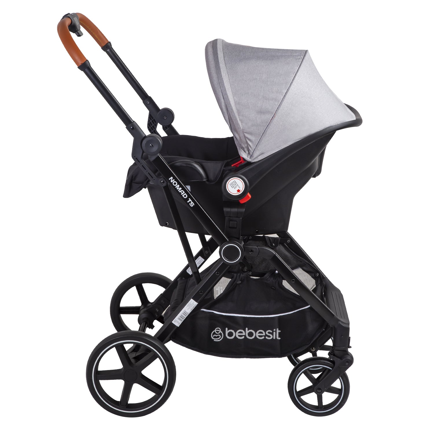 Coche Cuna travel system Nomad Gris