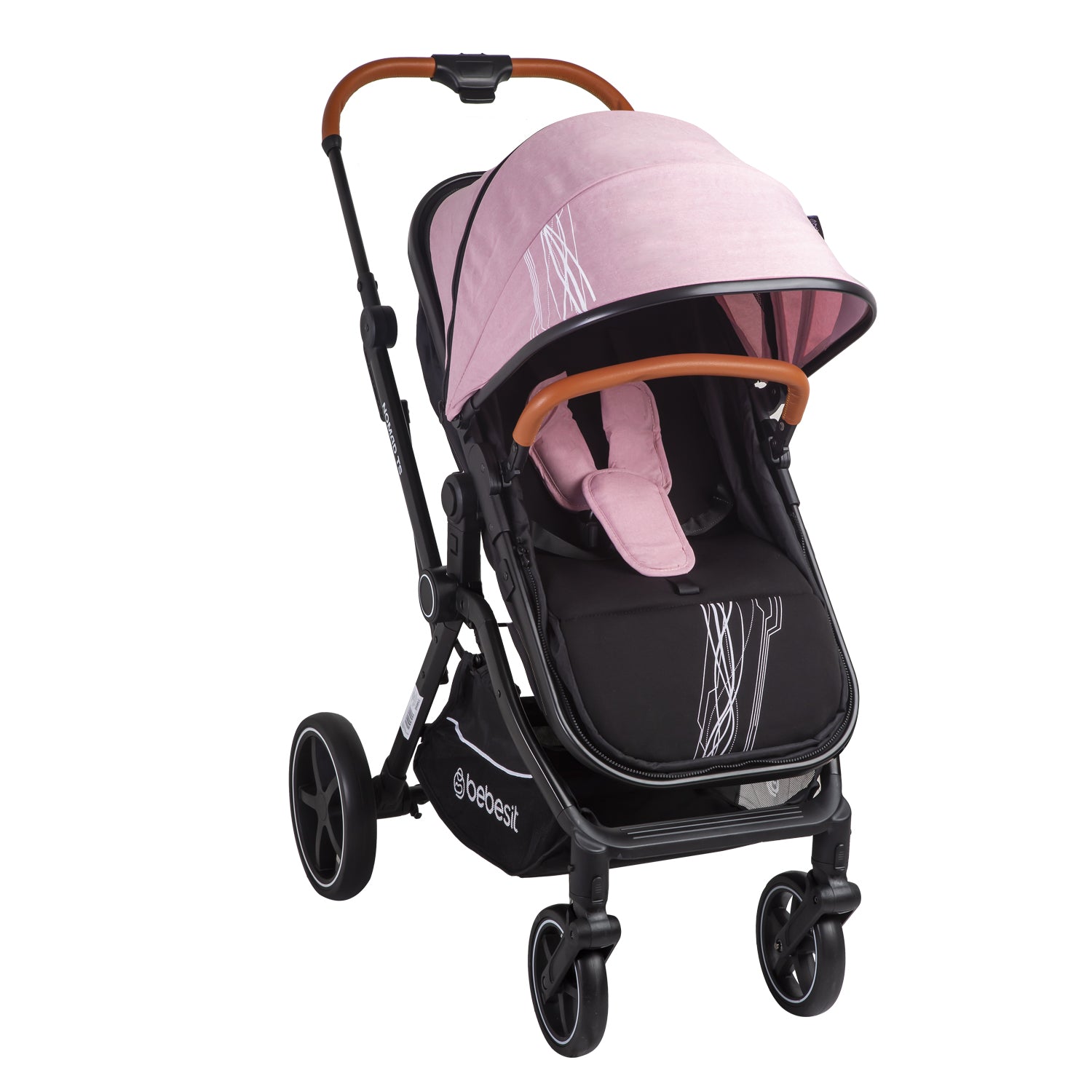 Coche Cuna travel system Nomad Rosa