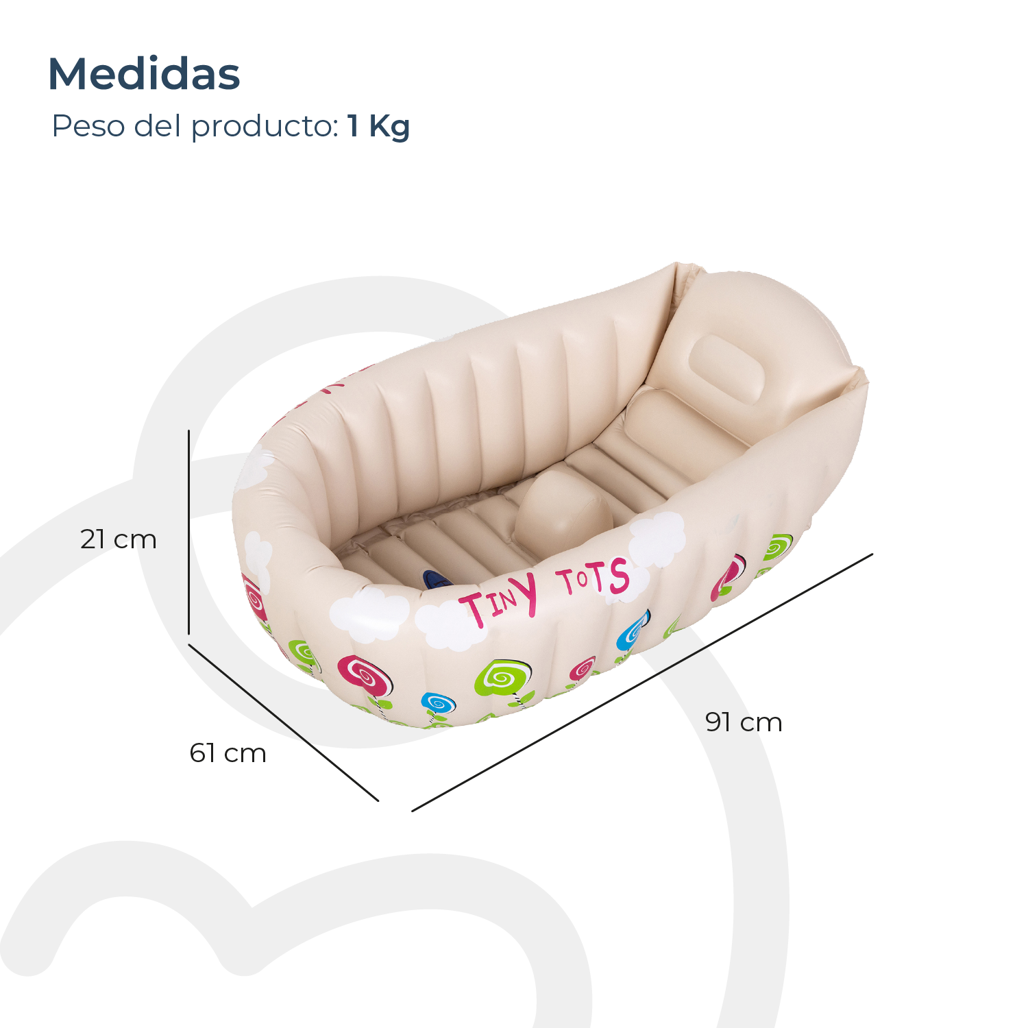 Bañera Inflable Portátil Bebés Ideal para Viaje