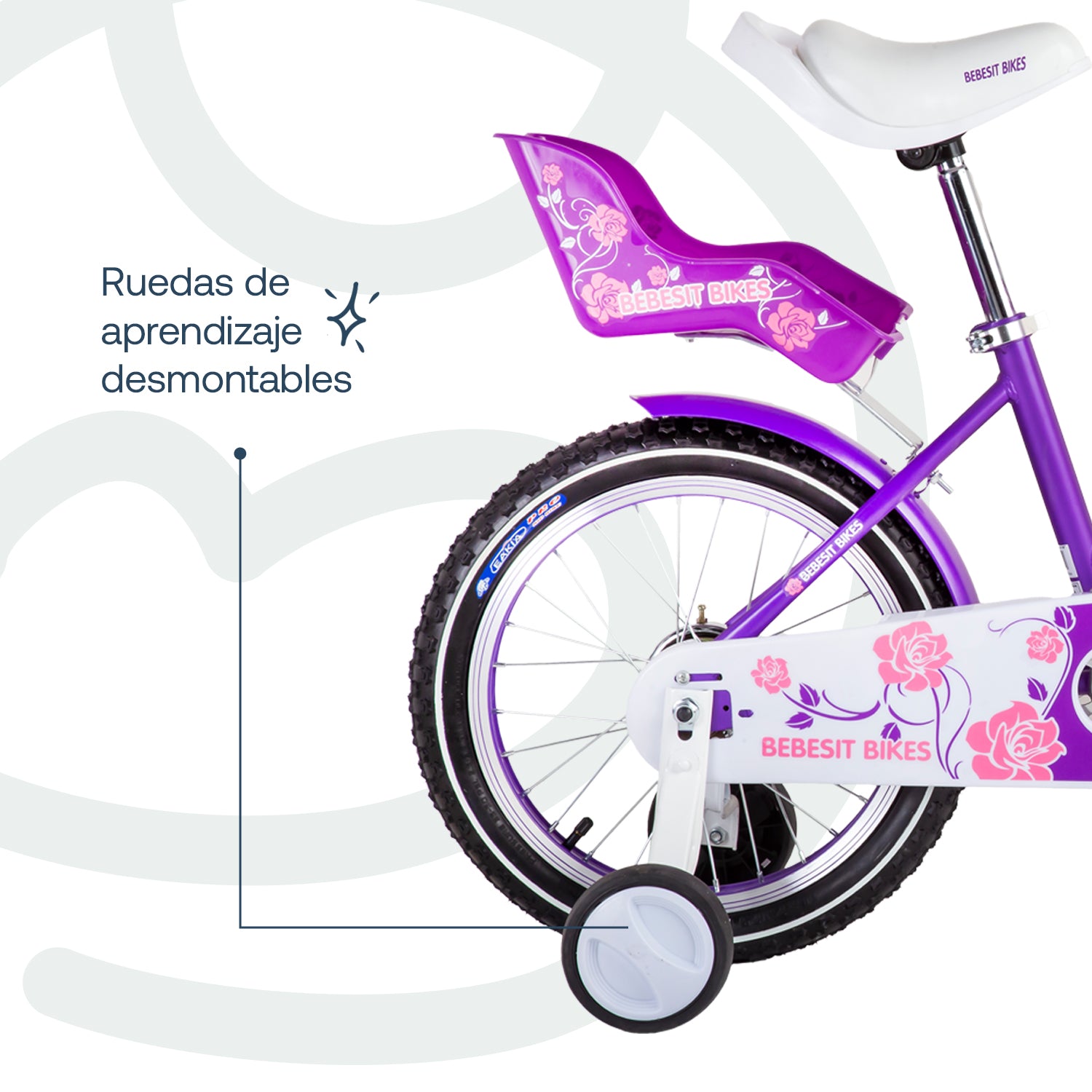 Bicicleta Infantil Queen Aro 16 Morada