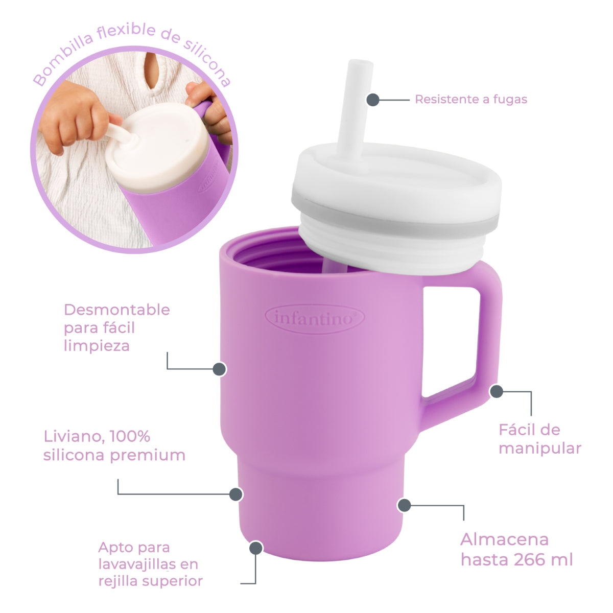 Vaso Entrenamiento My 1st Tumbler Lilac