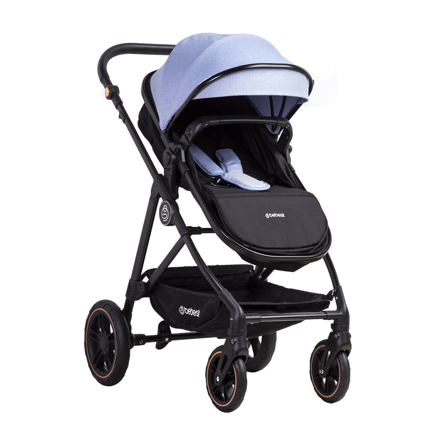 Coche Cuna Paseo Street Azul Bebesit