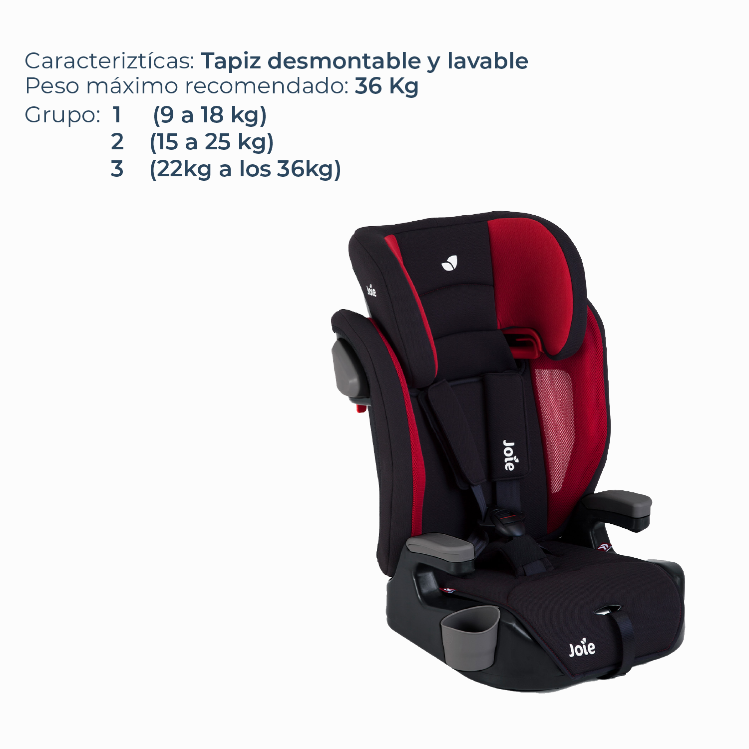 Silla de Auto Butaca Elevate - Cherry
