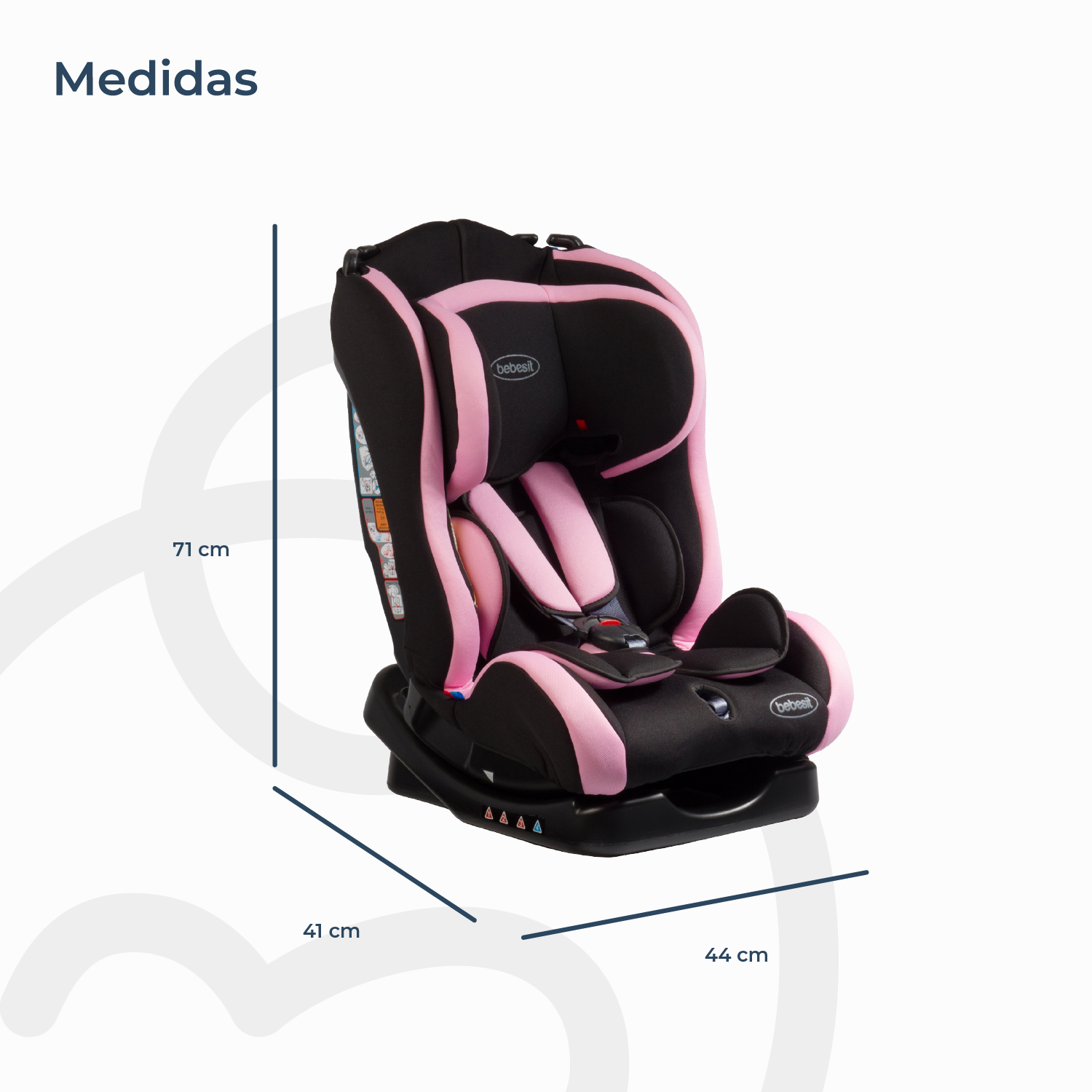 Silla de Auto Convertible Orbit Rosada