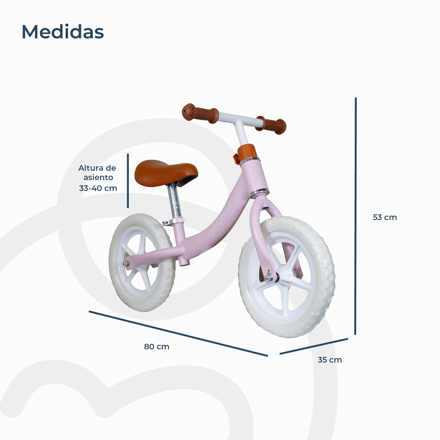 Bicicleta De Aprendizaje Ride Rosado Bebesit