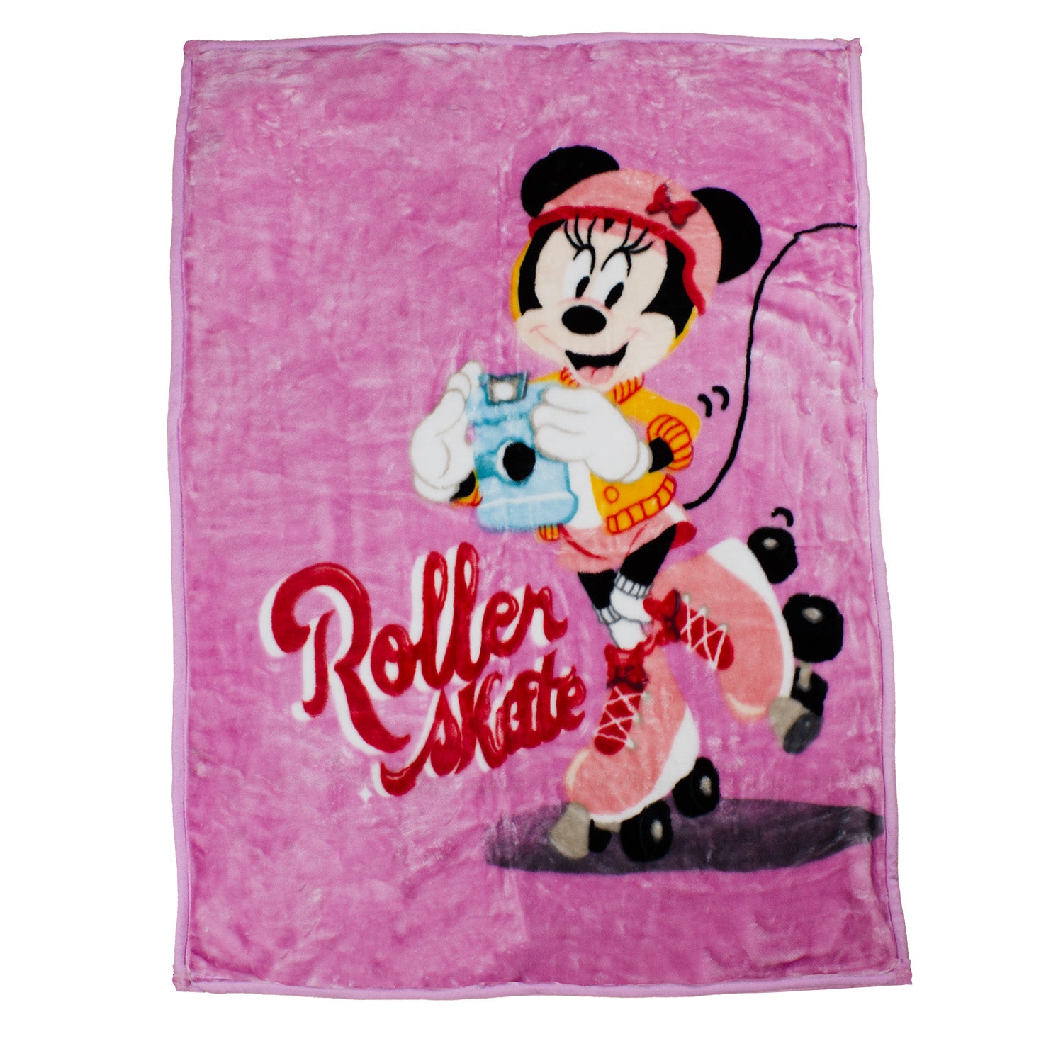 Frazada Ultra Soft Minnie Roller 110X140cm Rosado Disney