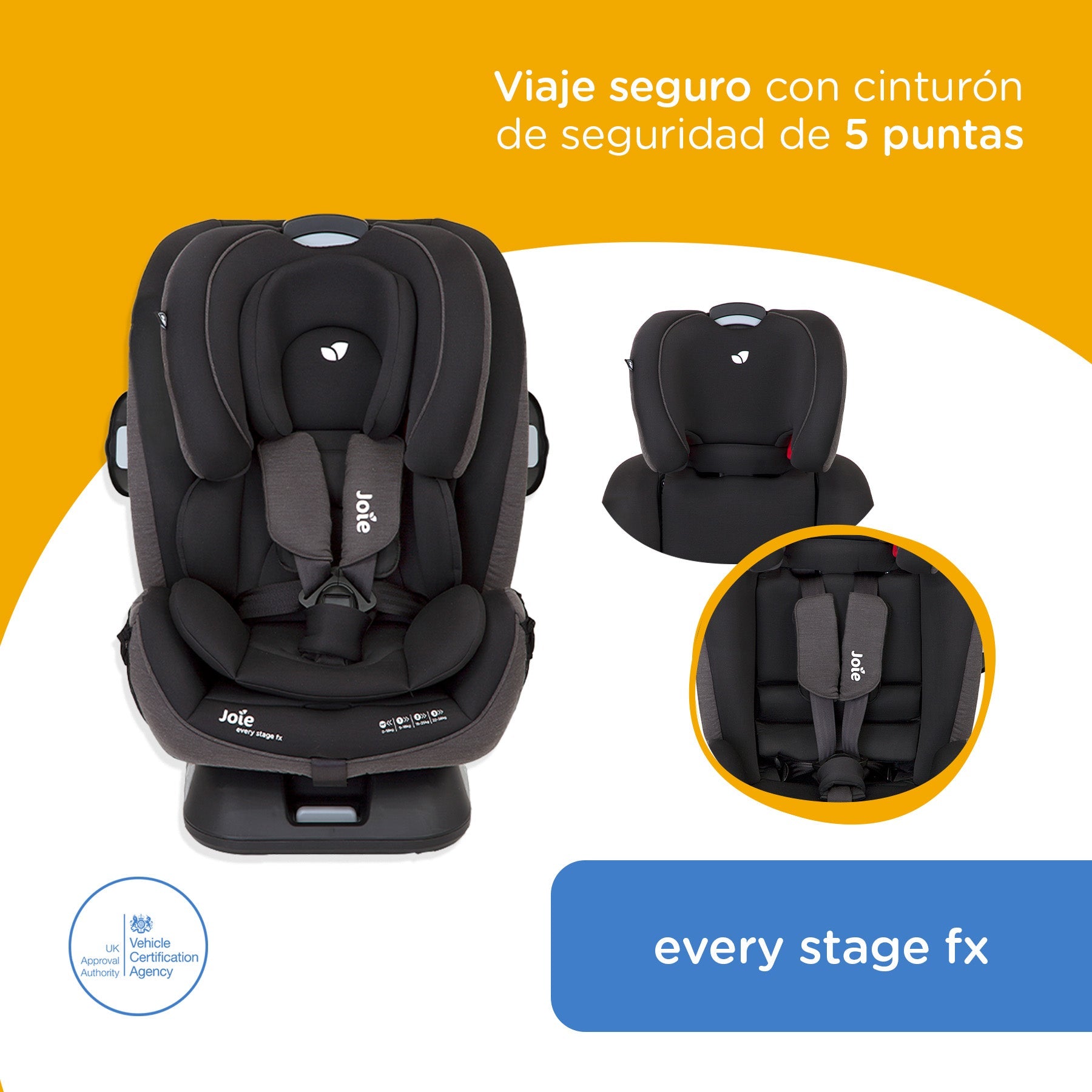 Silla de Auto Convertible Every Stage FX Coal