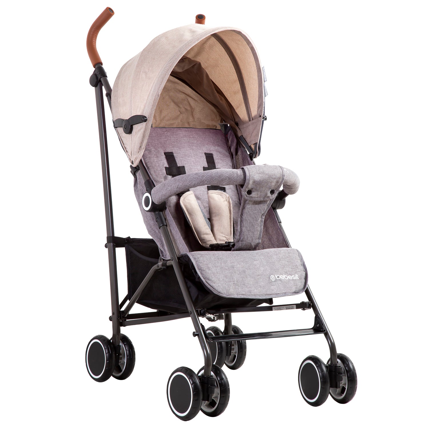 Coche Paragua Clap Melange Beige