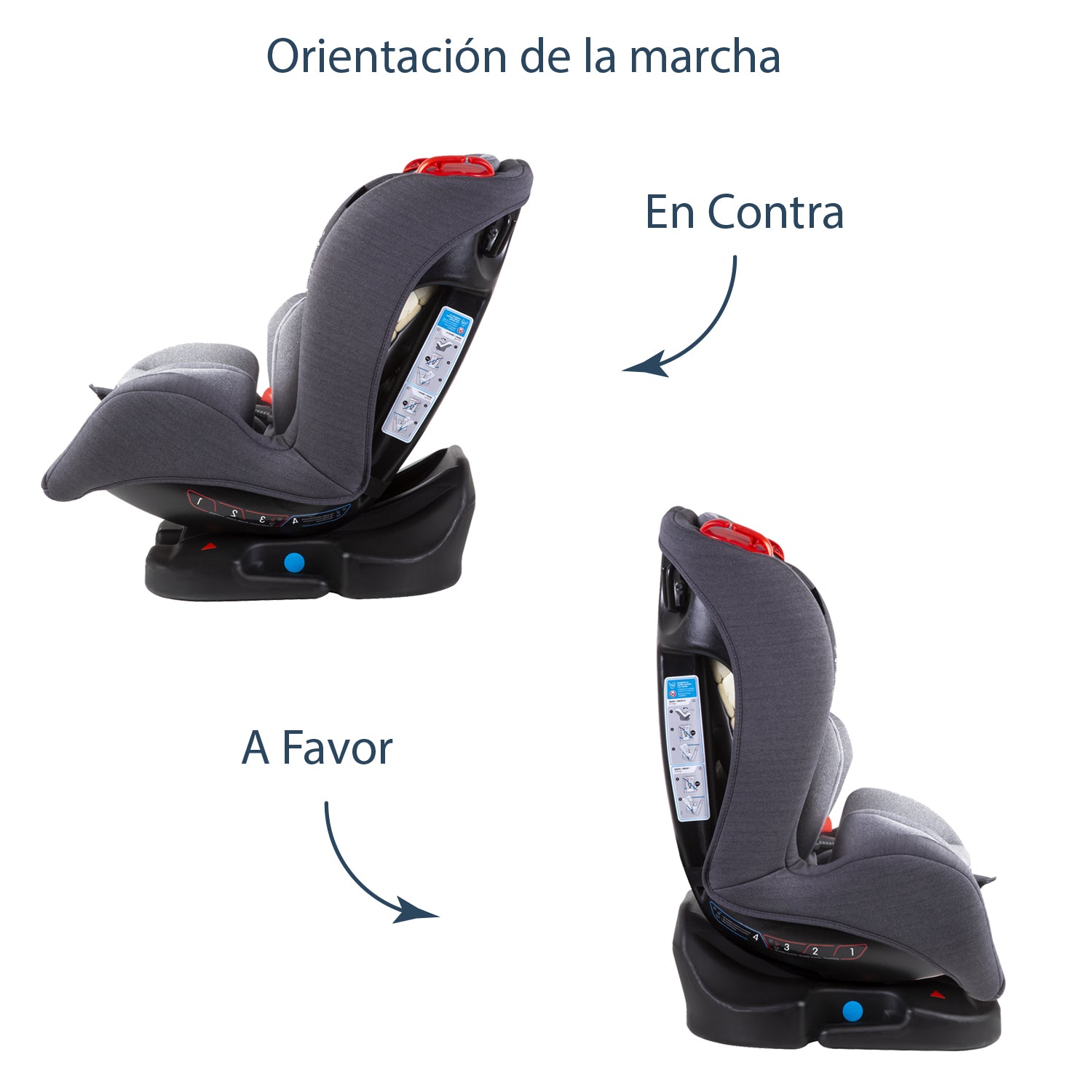 Silla de Auto Convertible Aries Gris claro