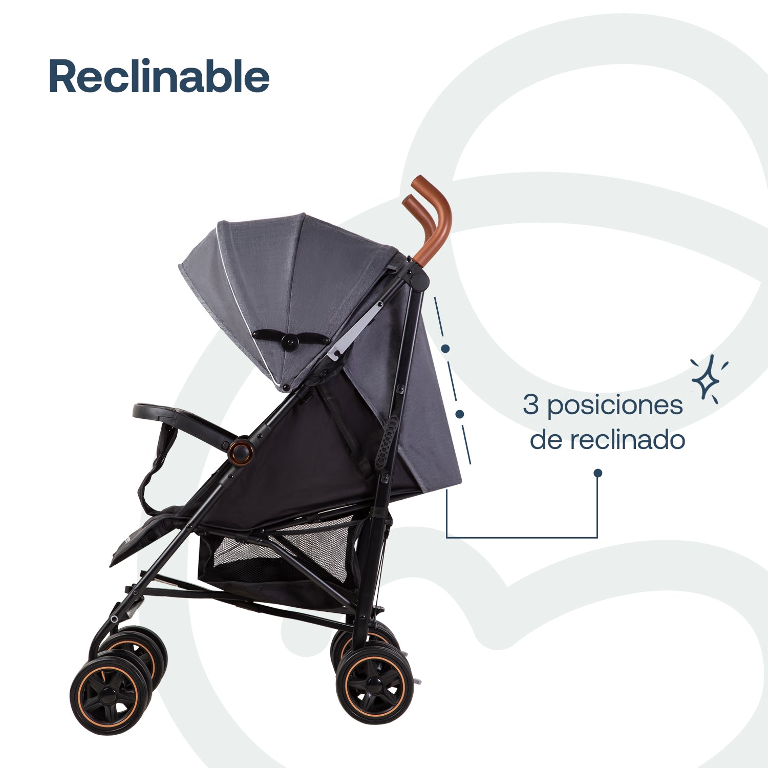 Coche Paragua Magic Ride Fiesta Gris Bebesit