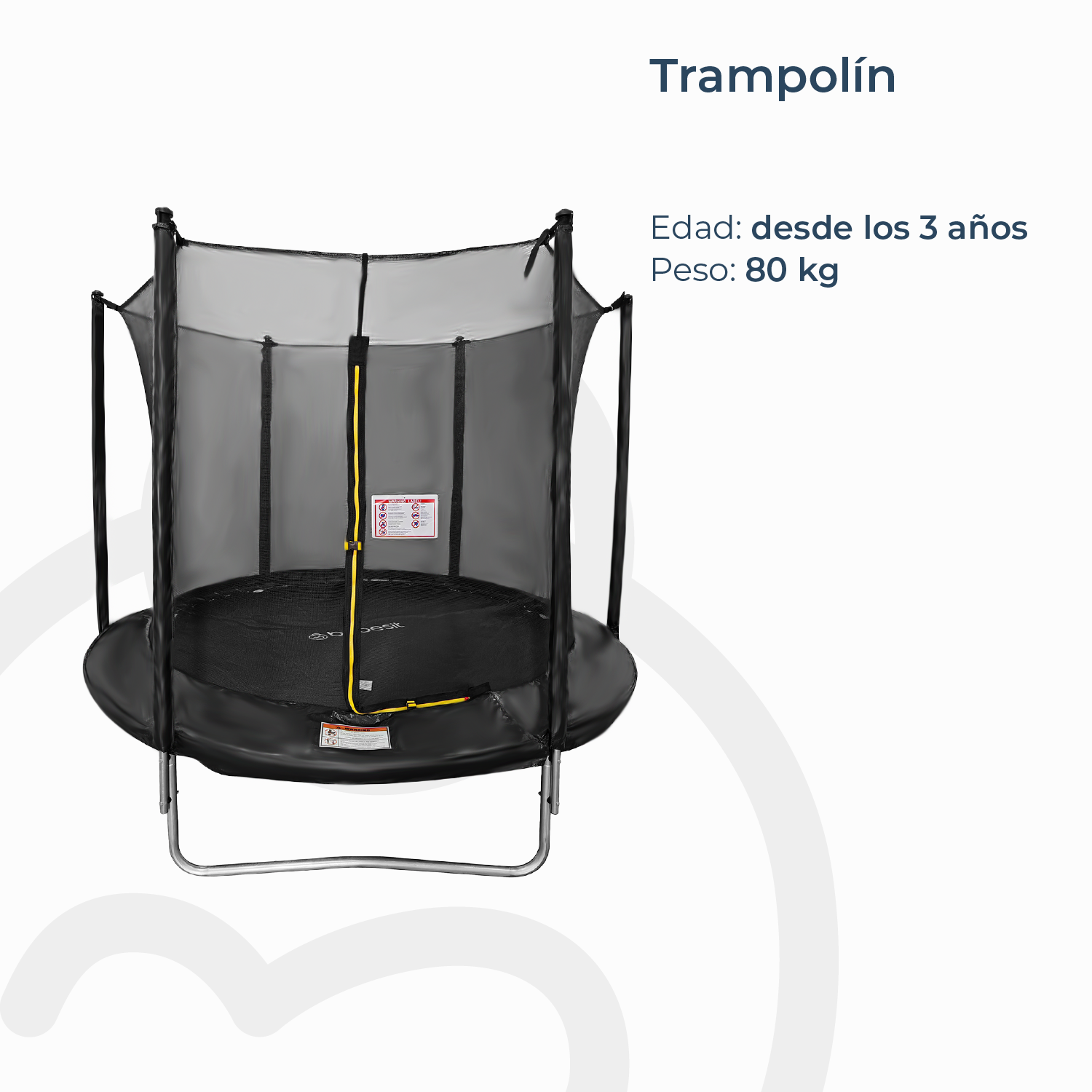 Cama Elástica Trampolín 2,4 mt + Escalera y Malla Seguridad