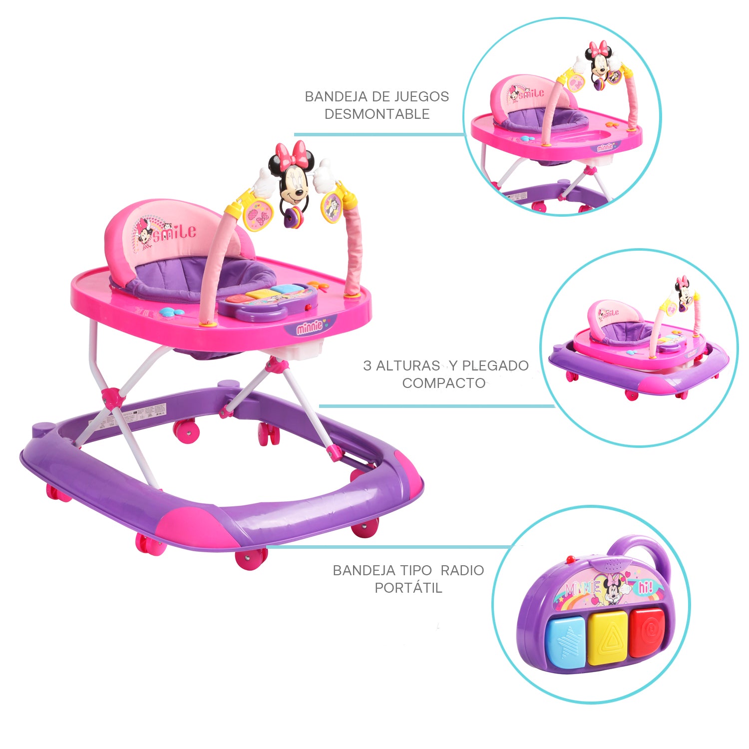 Andador Musical Park MInnie