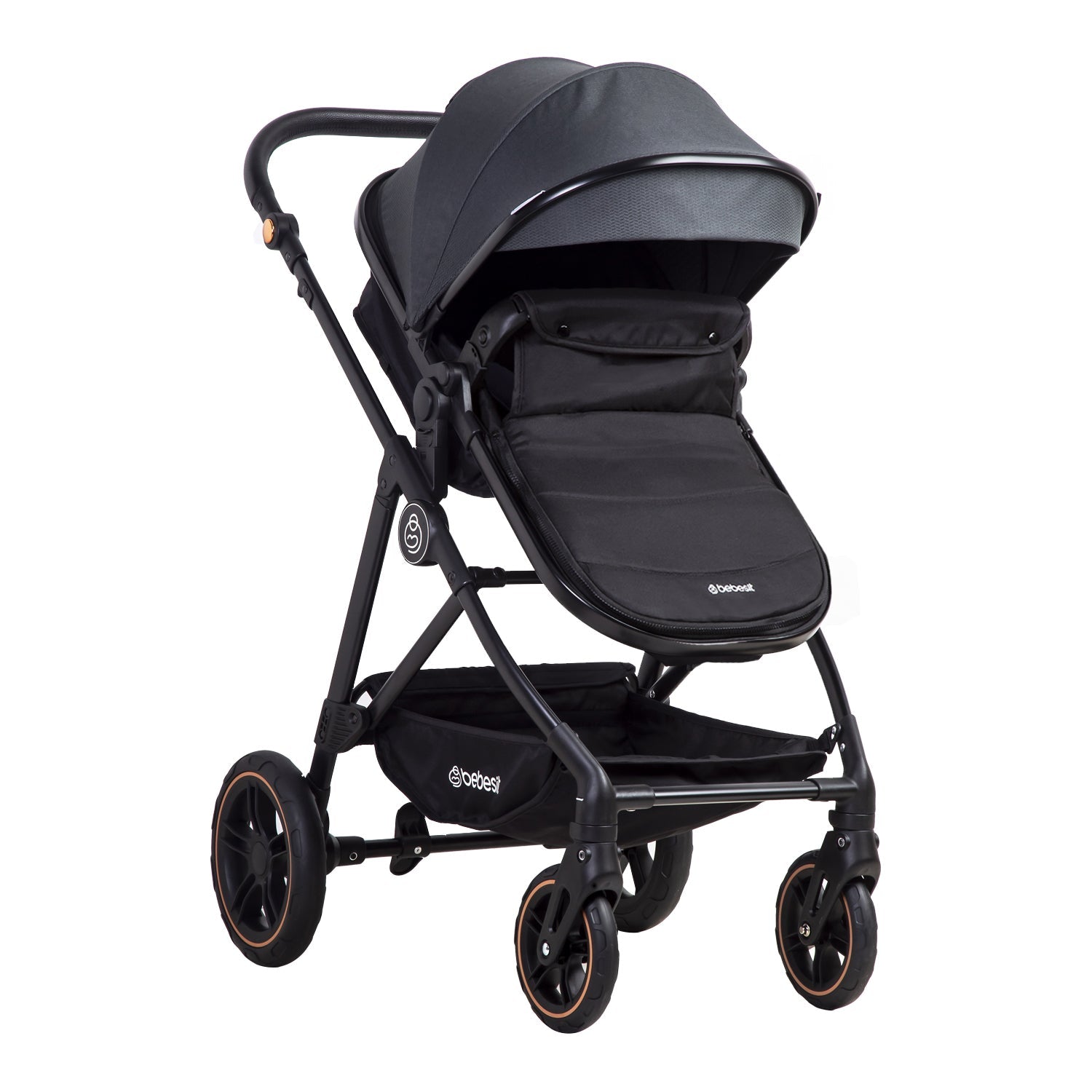 Coche Cuna Paseo Street Gris Bebesit