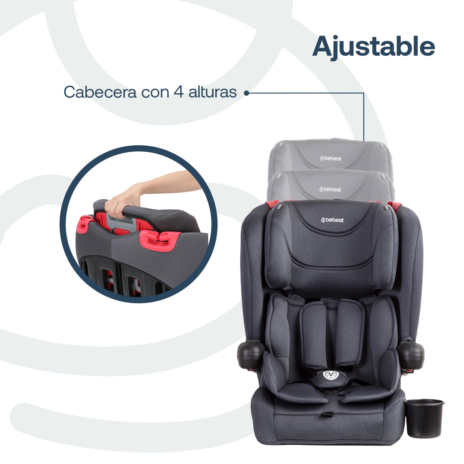 Silla de Auto Butaca SmartFix Isofix Negro