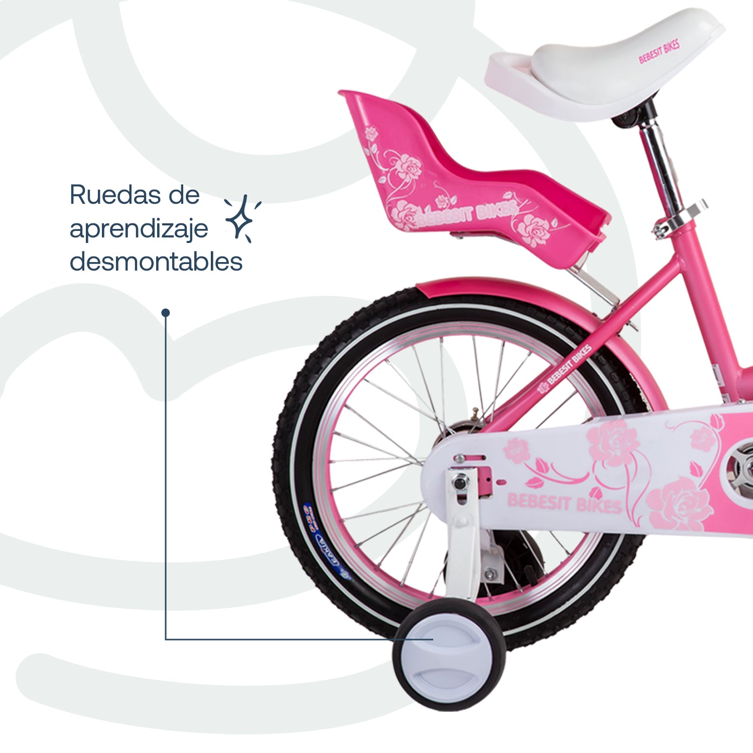 Bicicleta Infantil Queen Aro 16 Rosada