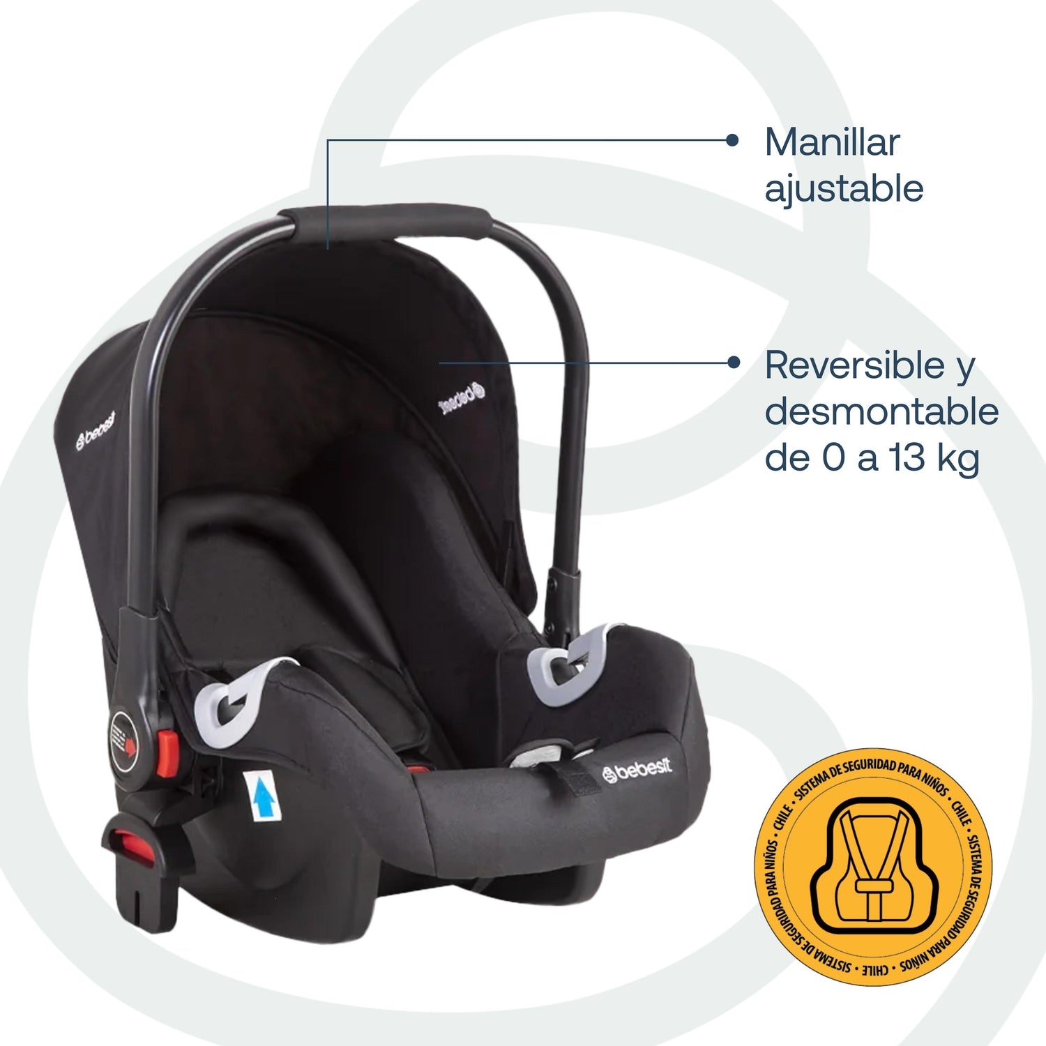 Coche Cuna Travel System Quest LX Negro