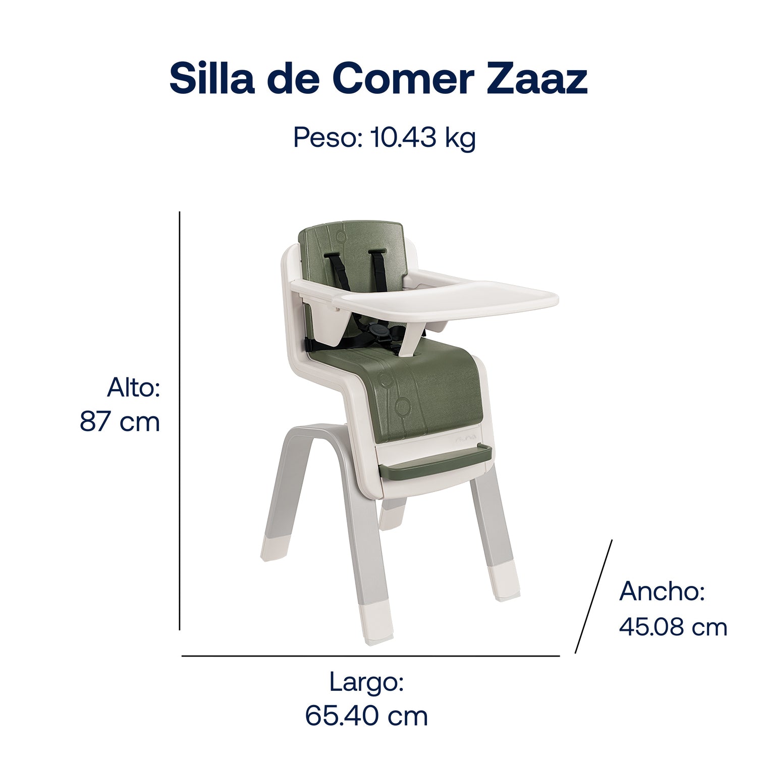 Silla de Comer Zaaz Pine