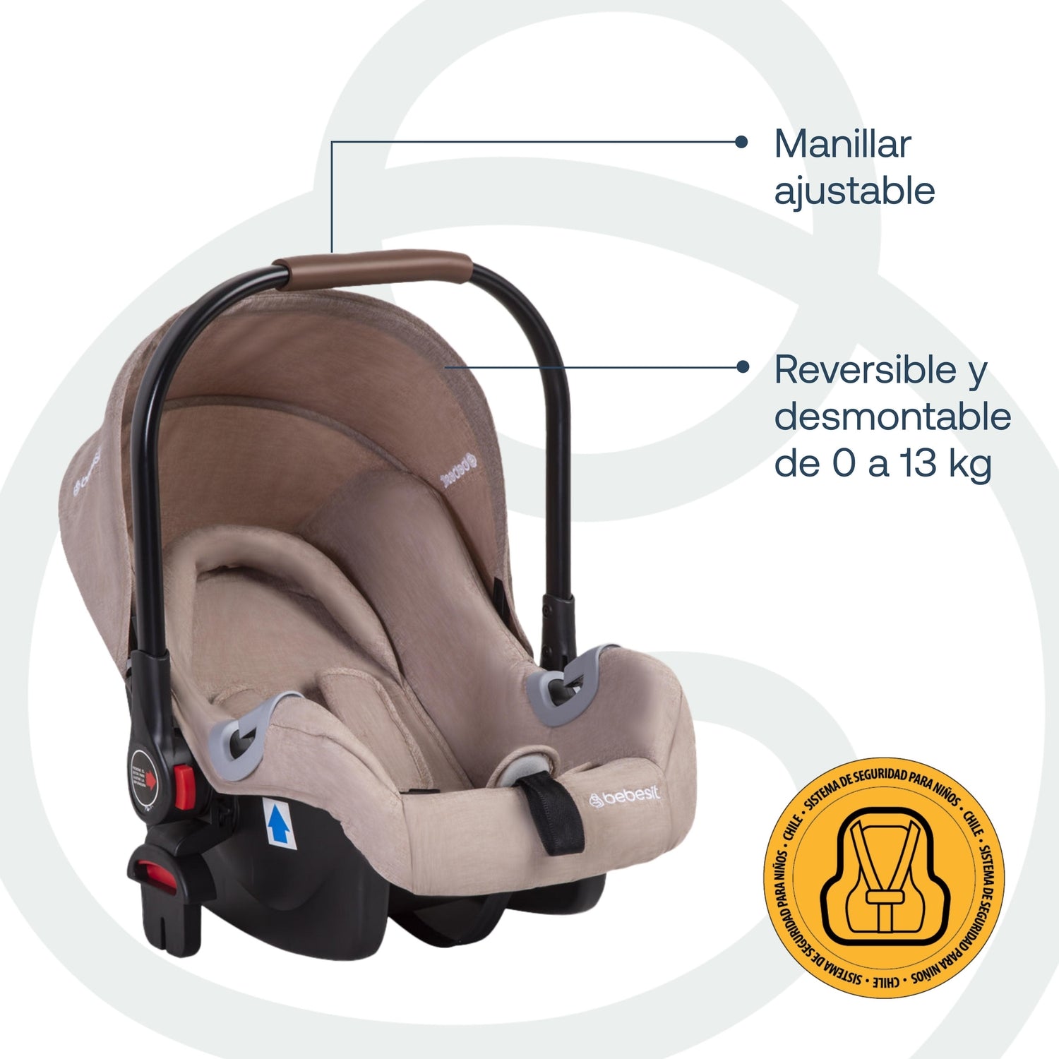 Coche Cuna Travel System Quest LX Beige